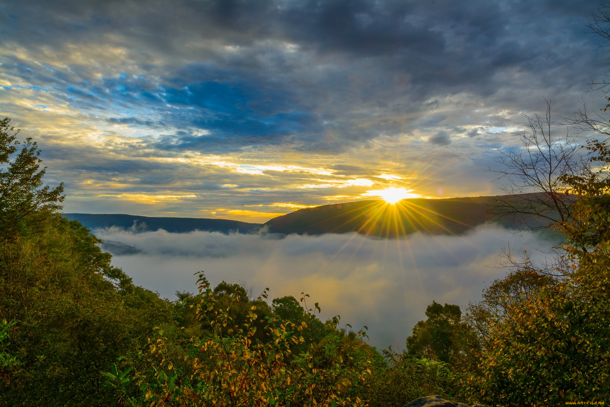 природа, восходы, закаты, простор