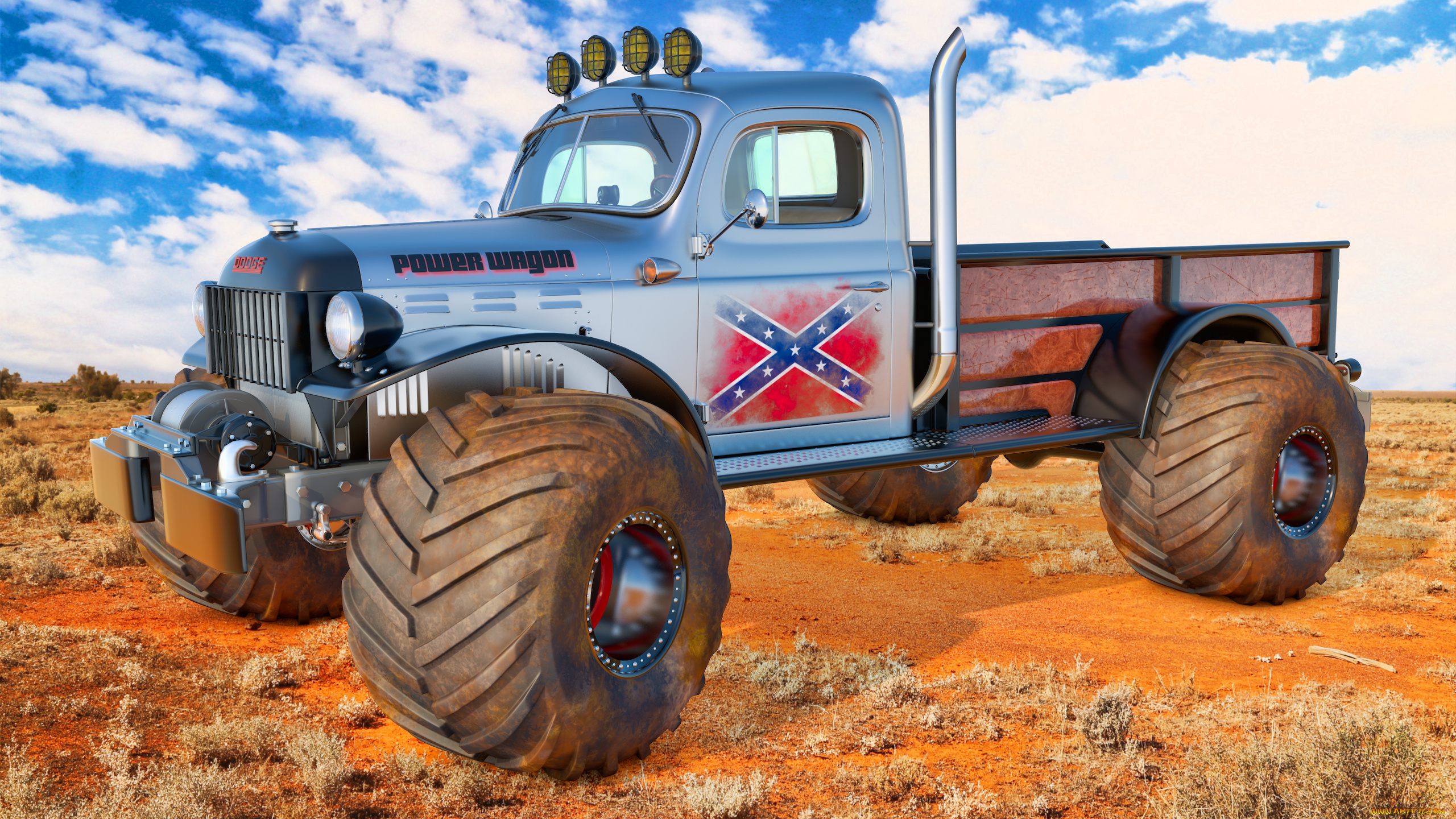 автомобили, 3д, dodge