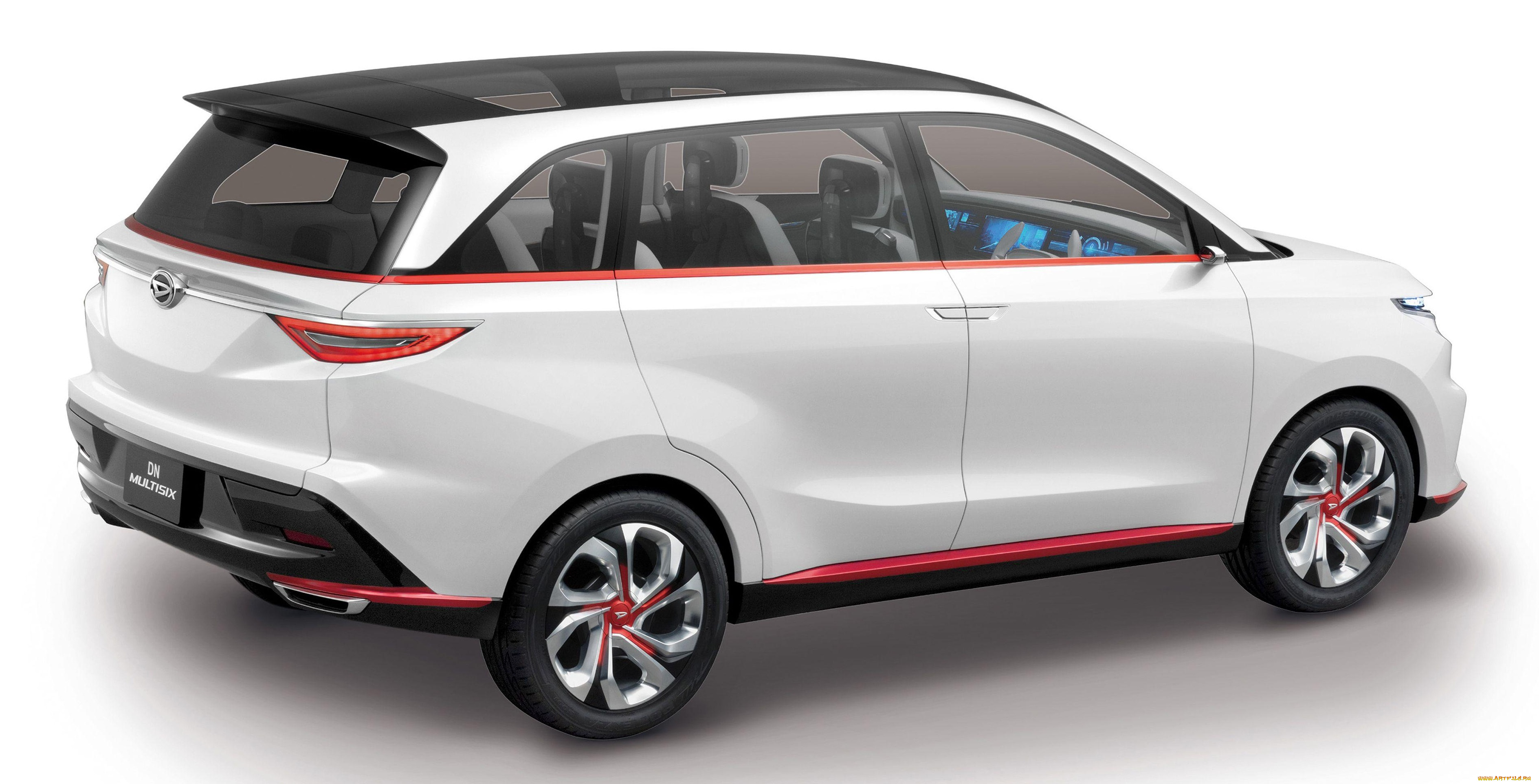 daihatsu, dn, multisix, concept, 2017, автомобили, daihatsu, 2017, concept, multisix, dn, crossover, белый