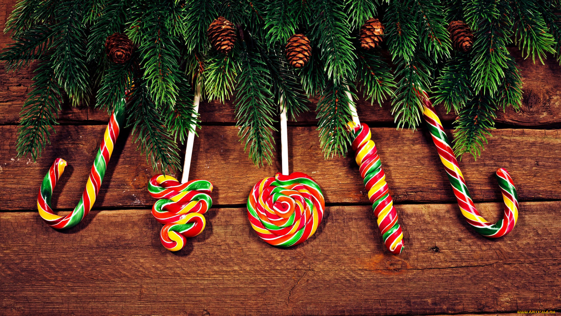 праздничные, угощения, леденцы, шишки