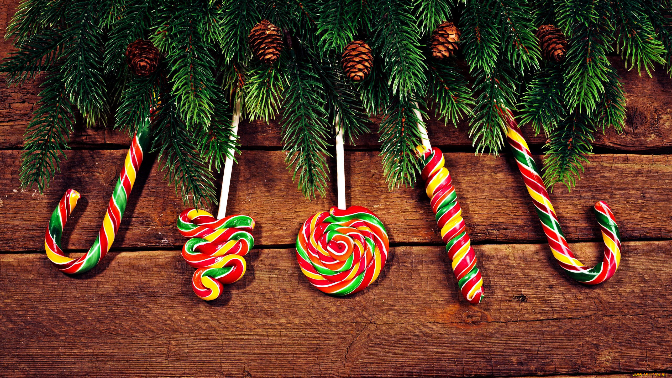 праздничные, угощения, леденцы, шишки