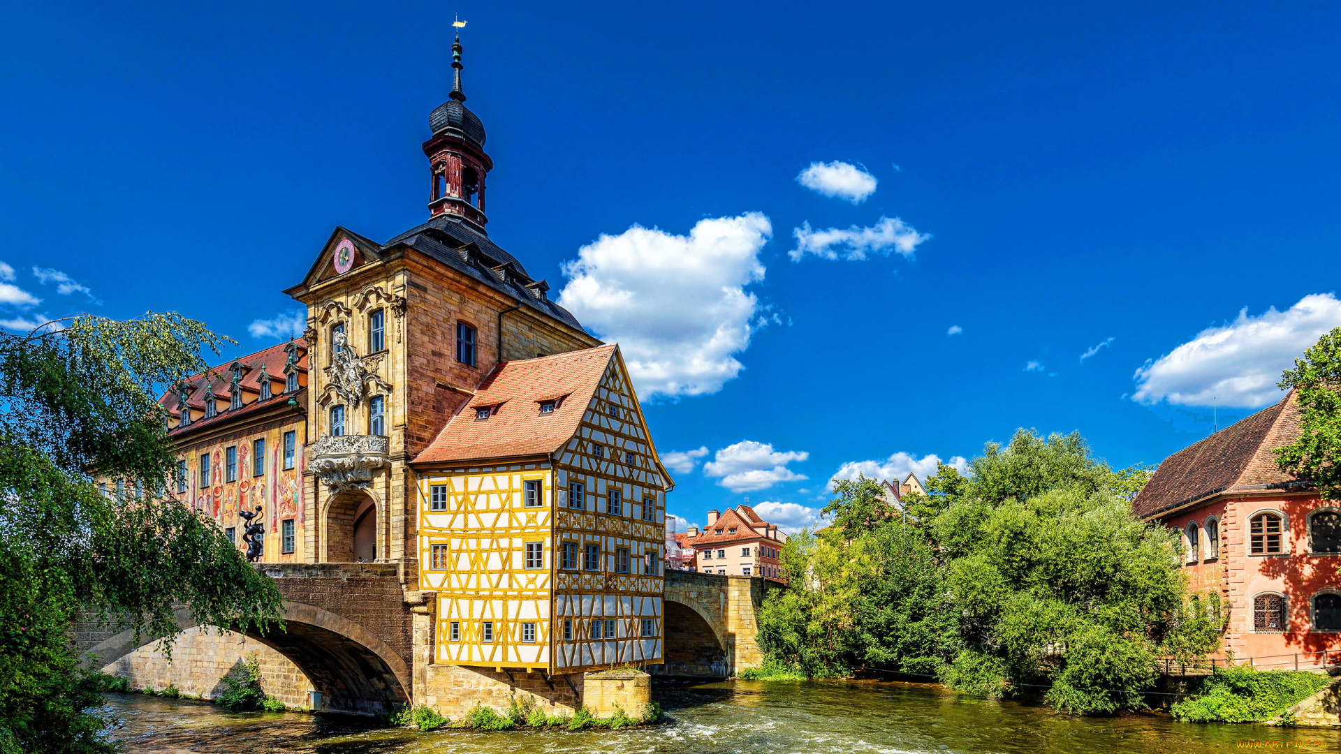 bamberg, germany, города, -, здания, , дома