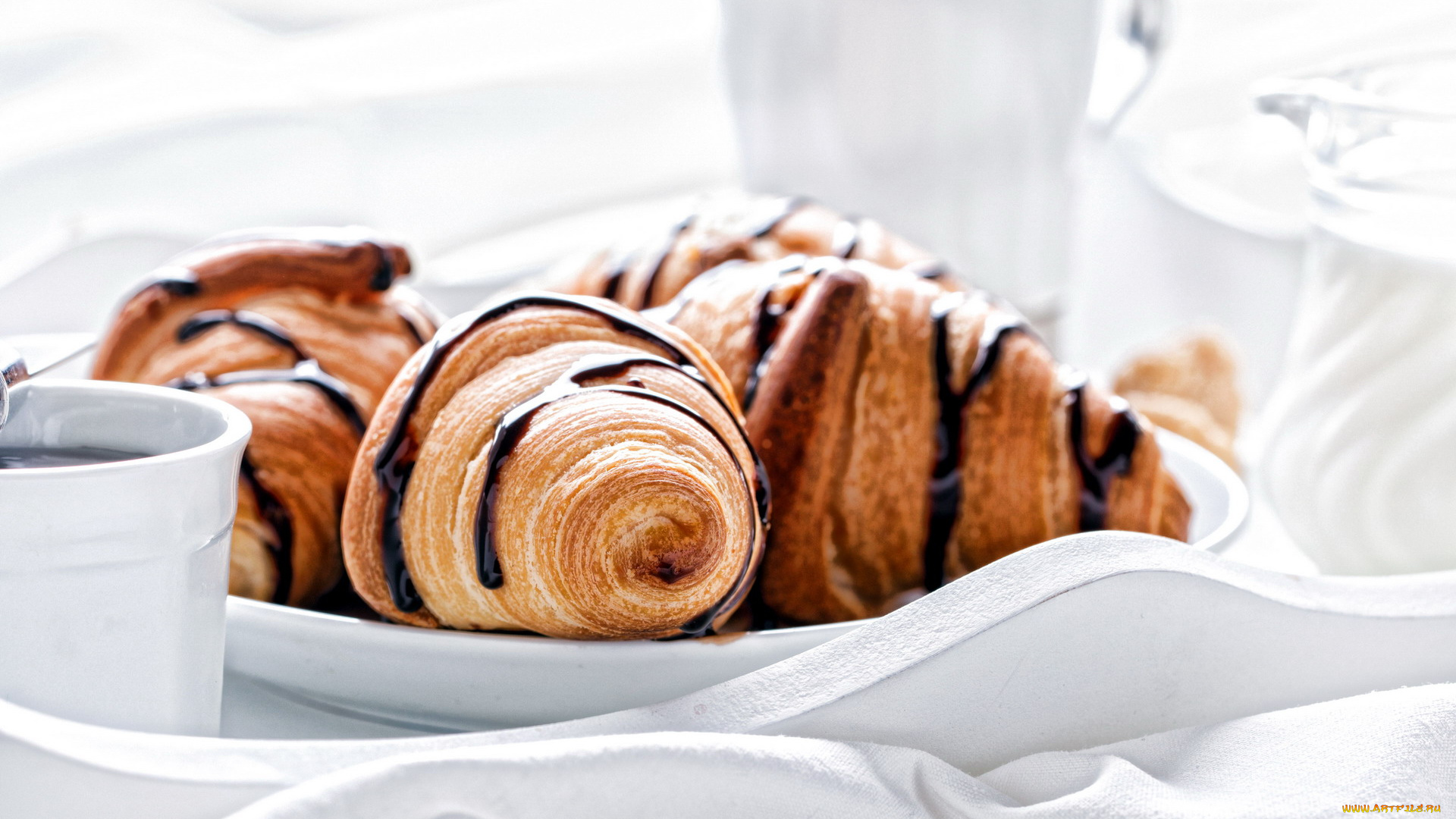 еда, хлеб, , выпечка, круассаны