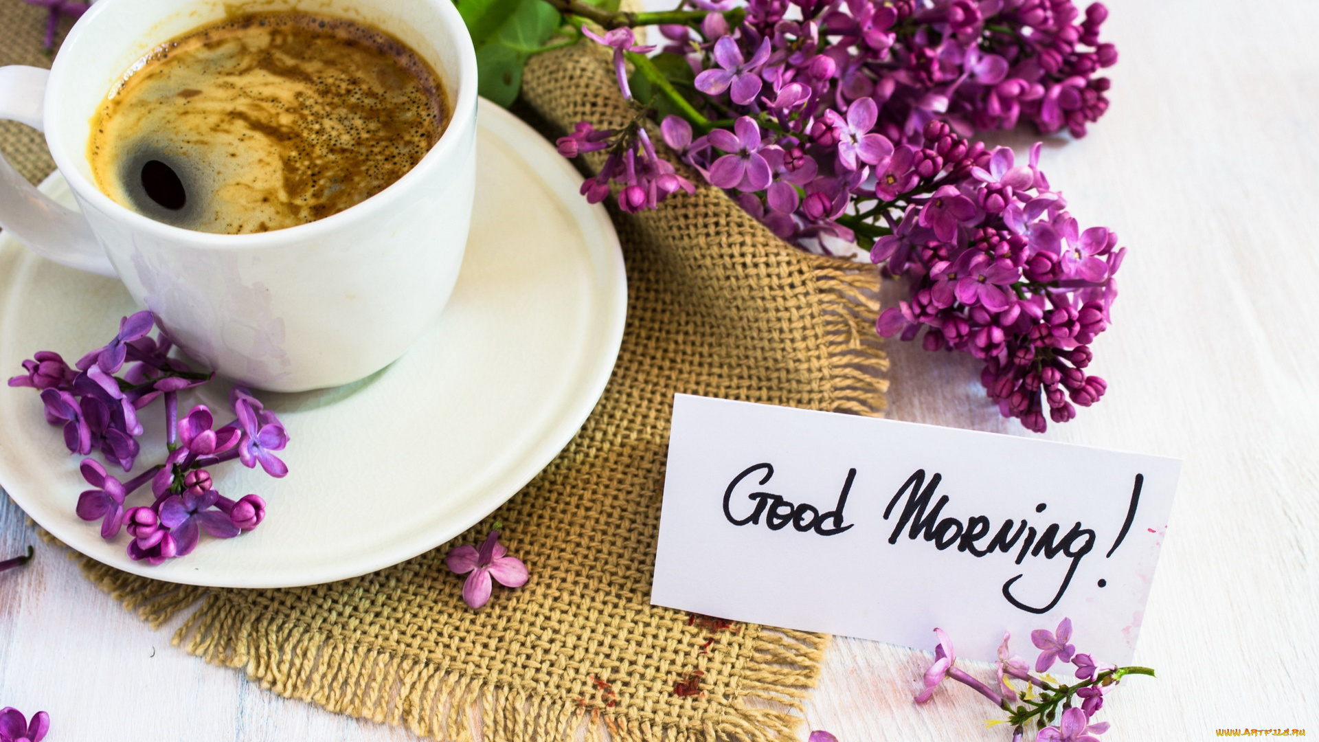 еда, кофе, , кофейные, зёрна, записка, сирень