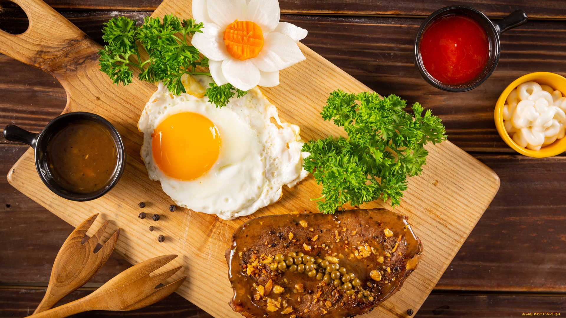 еда, яичные, блюда, снедь