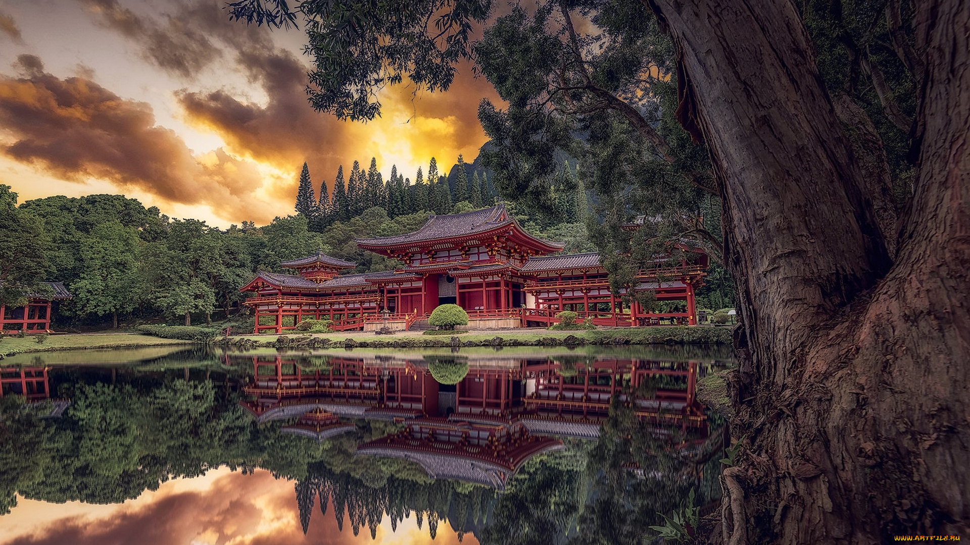 города, -, буддийские, и, другие, храмы, простор