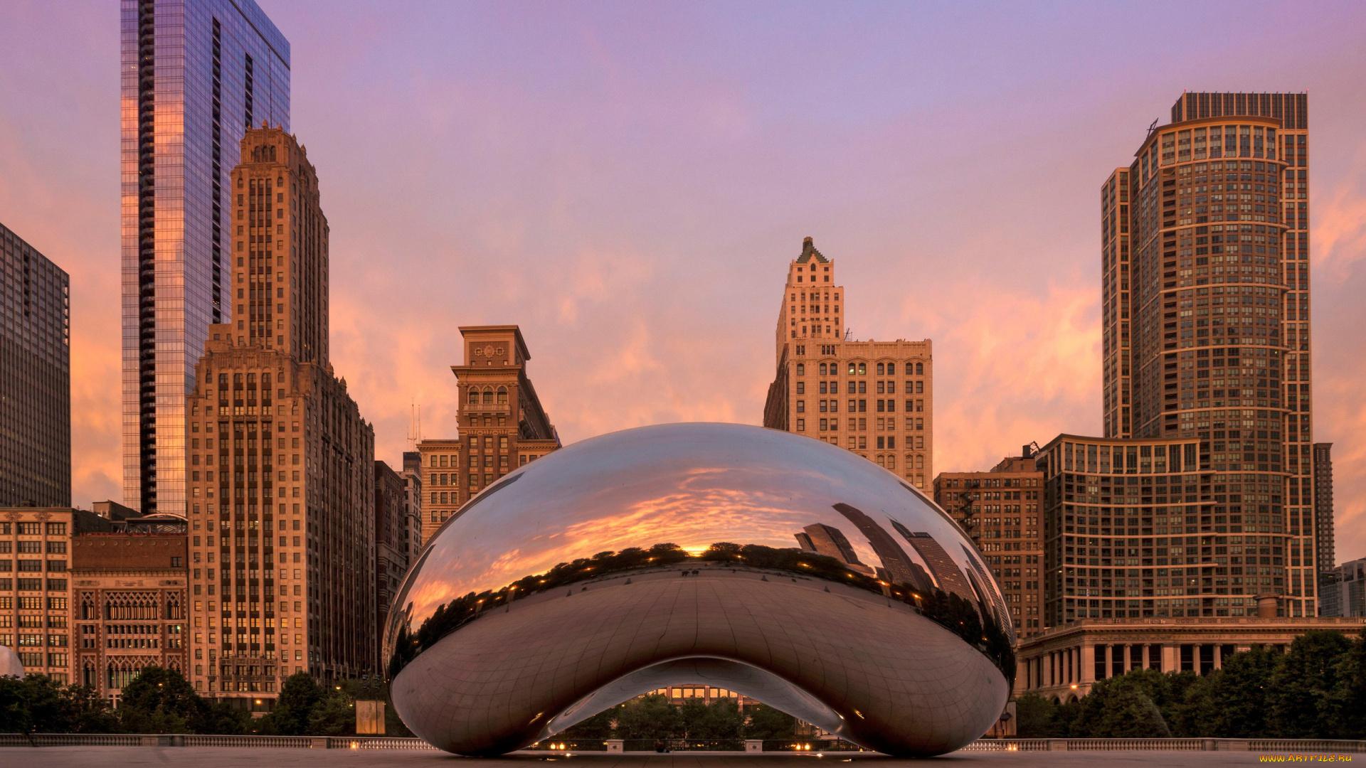 города, чикаго, , сша, панорама