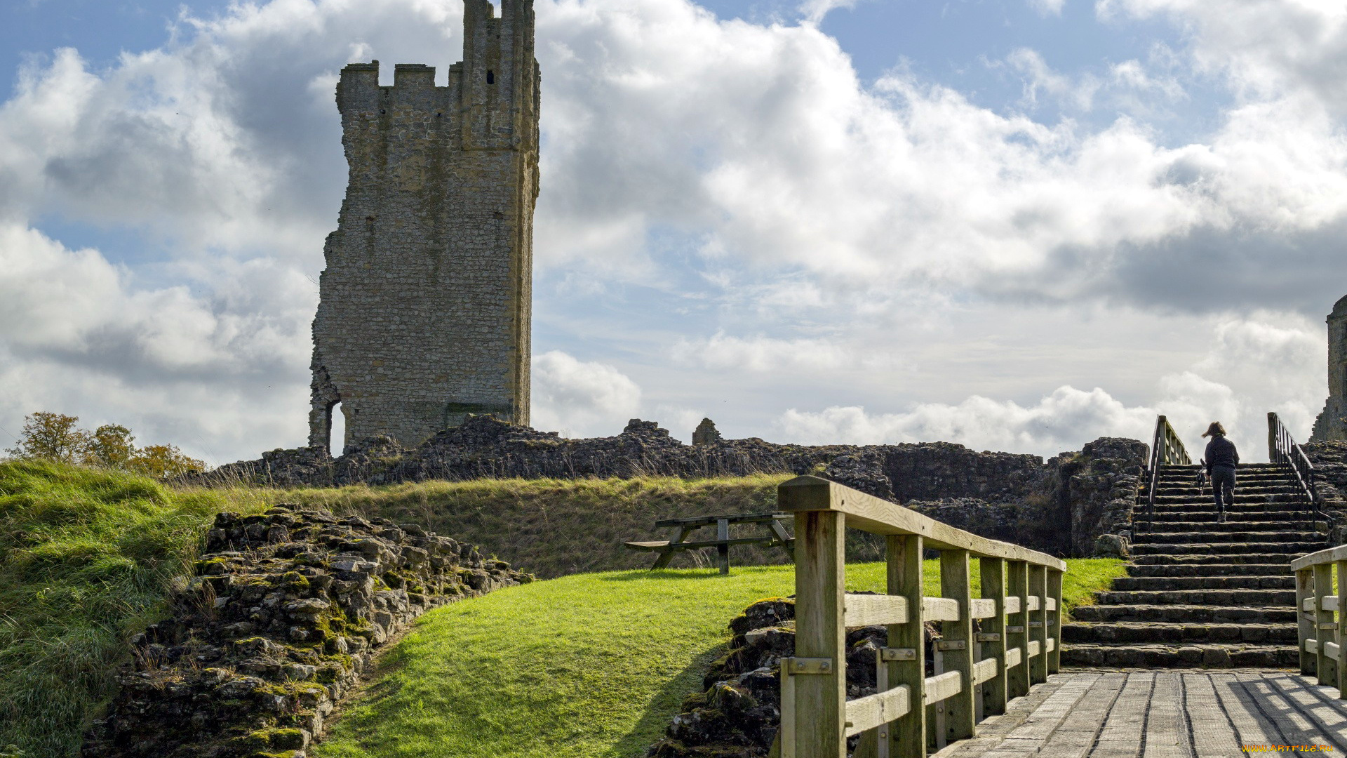 helmsley, castle, города, замки, англии, helmsley, castle