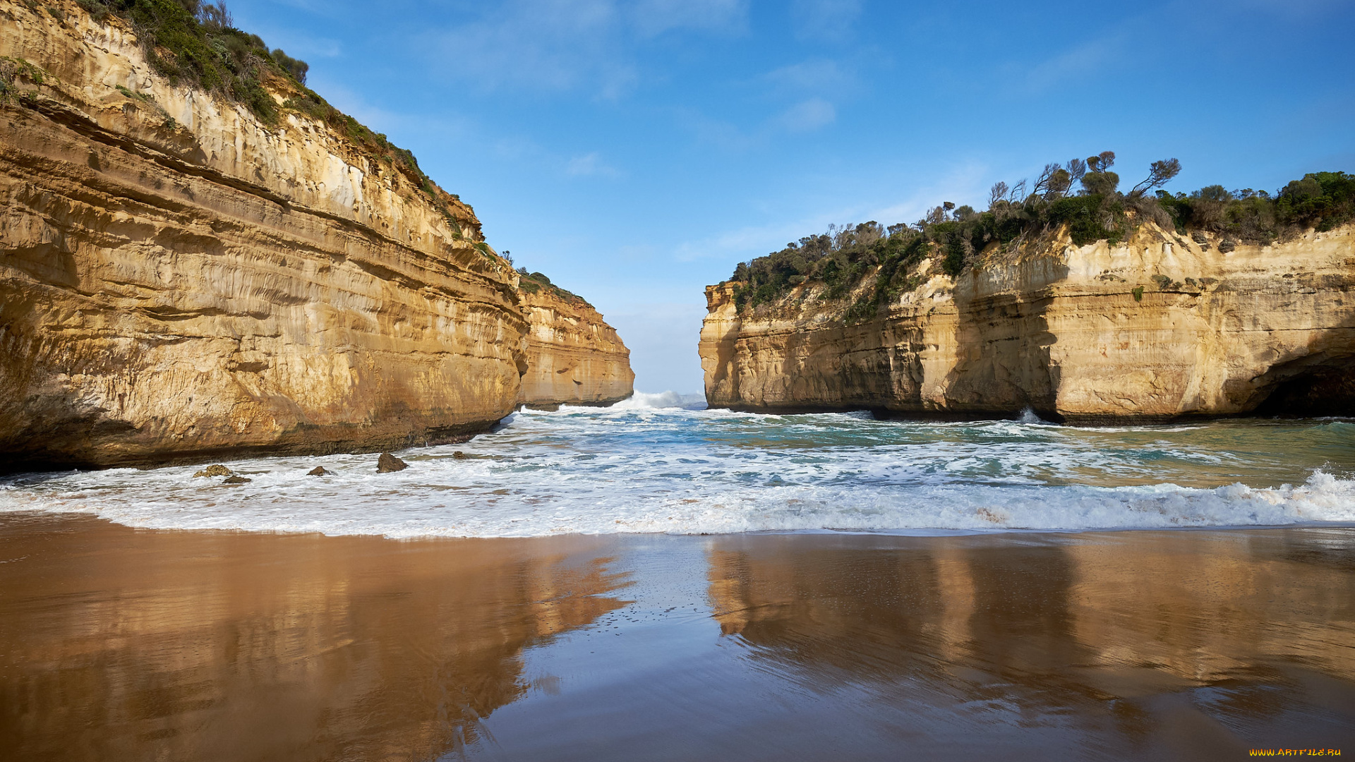 природа, побережье, простор