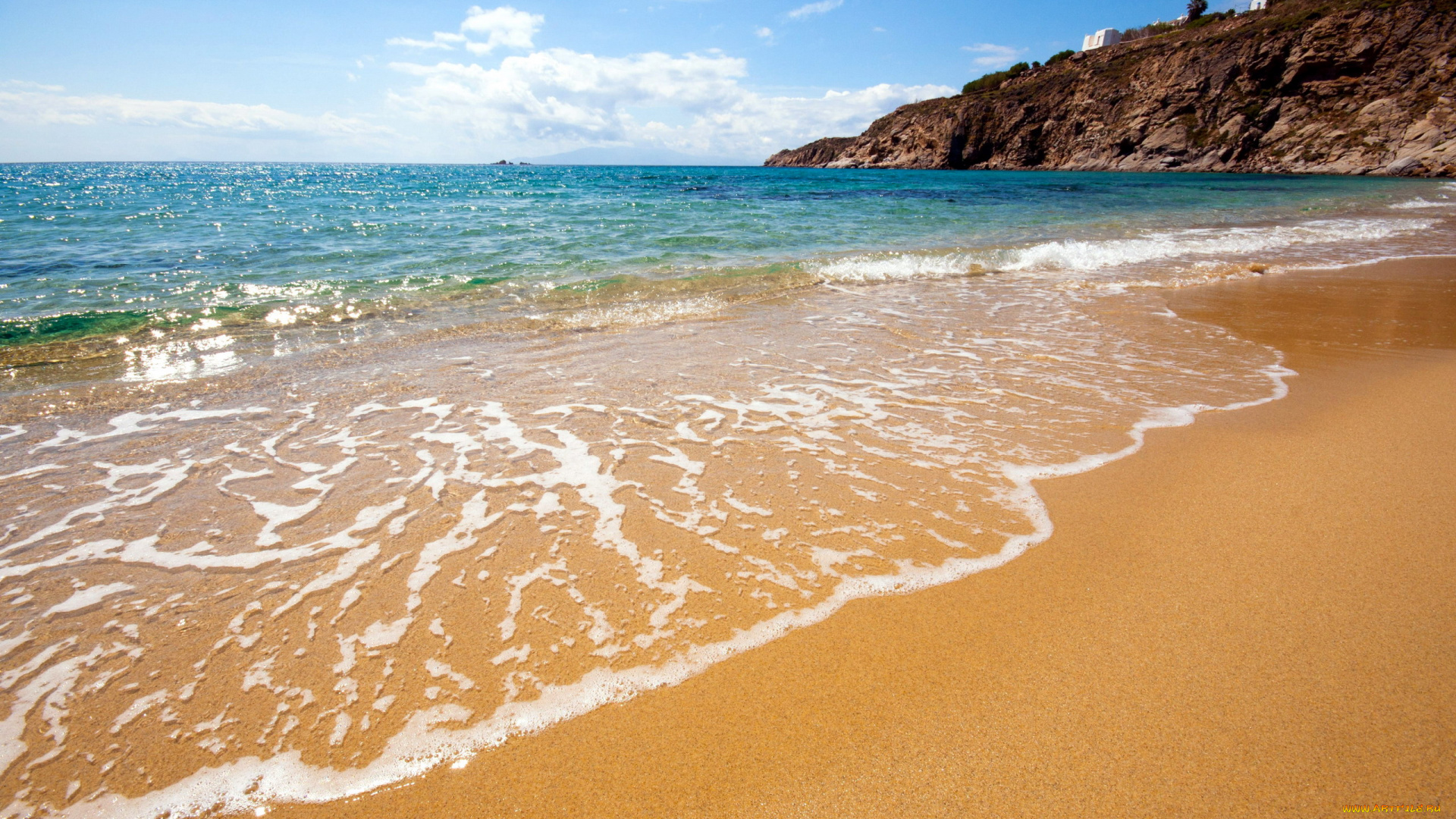 природа, побережье, волна, пляж, море