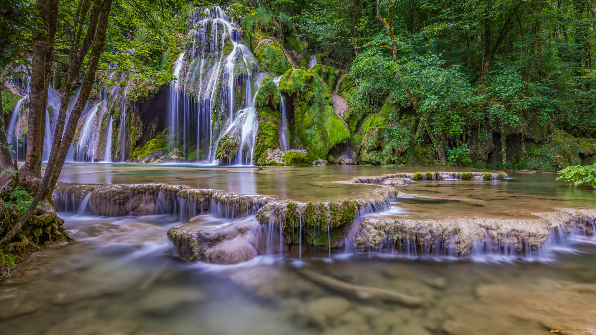 природа, водопады, простор