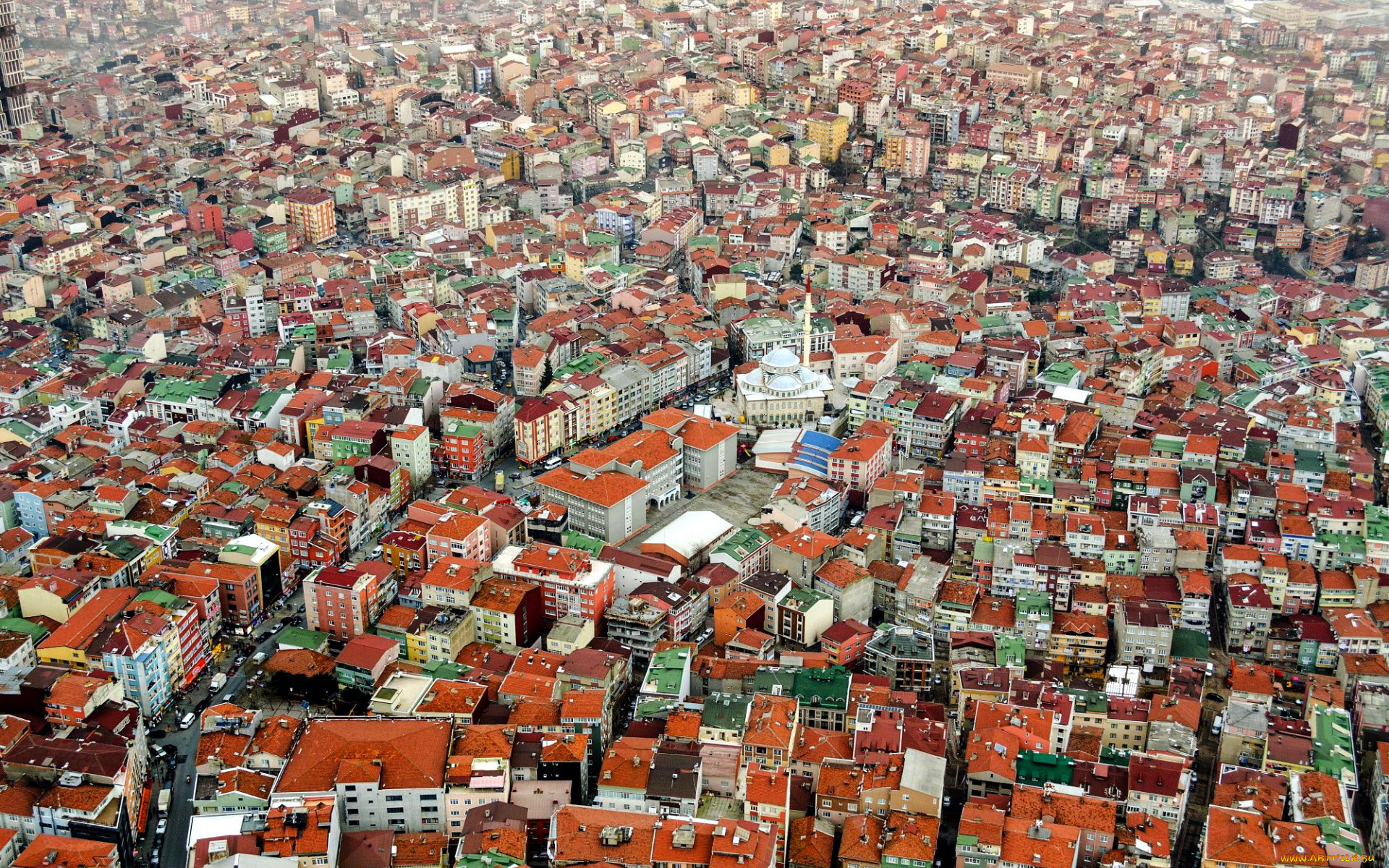 города, стамбул, , турция, панорама