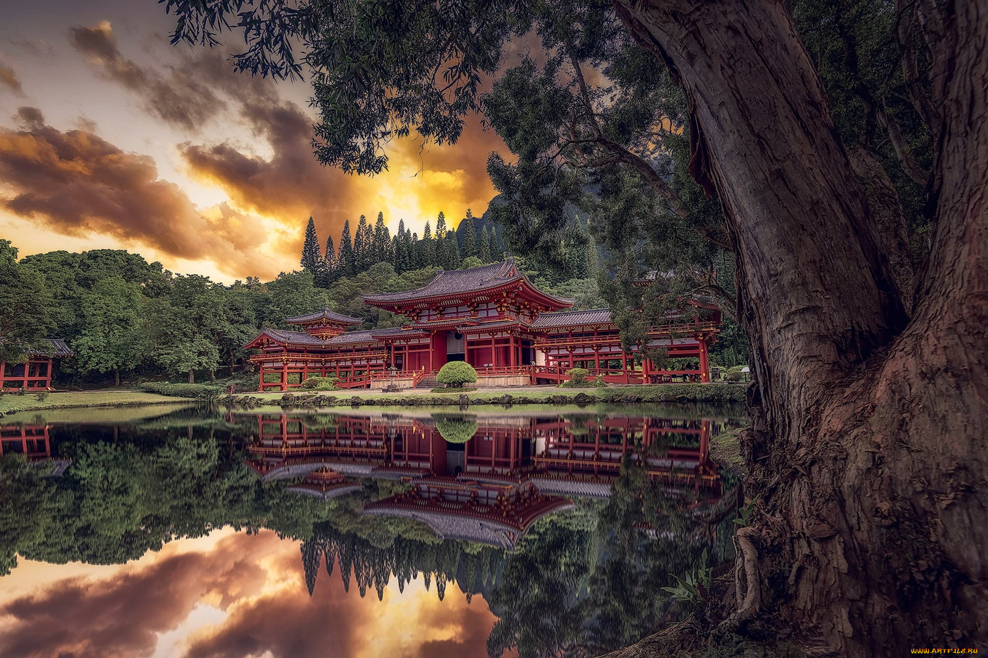 города, -, буддийские, и, другие, храмы, простор