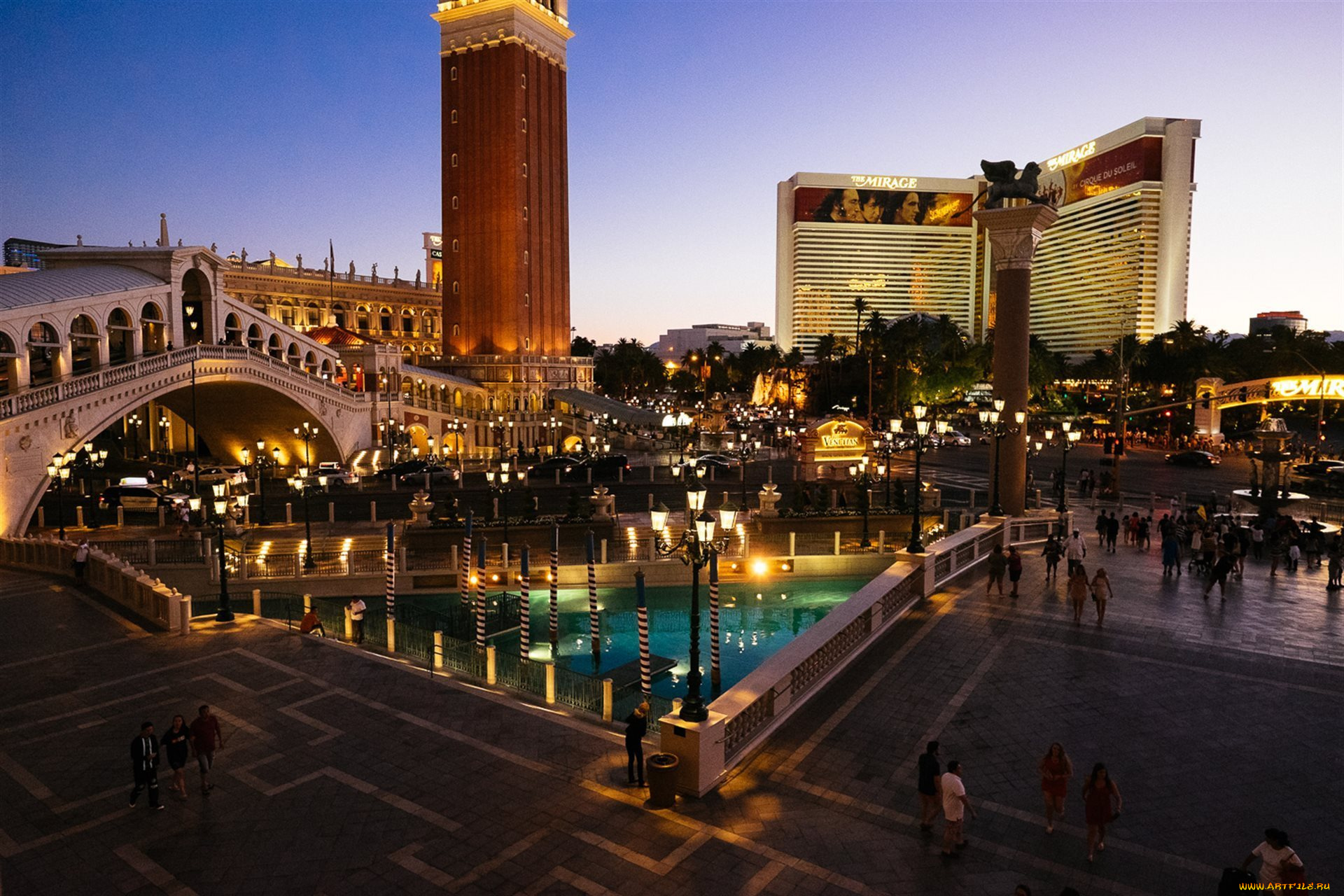 города, чикаго, , сша, вечер