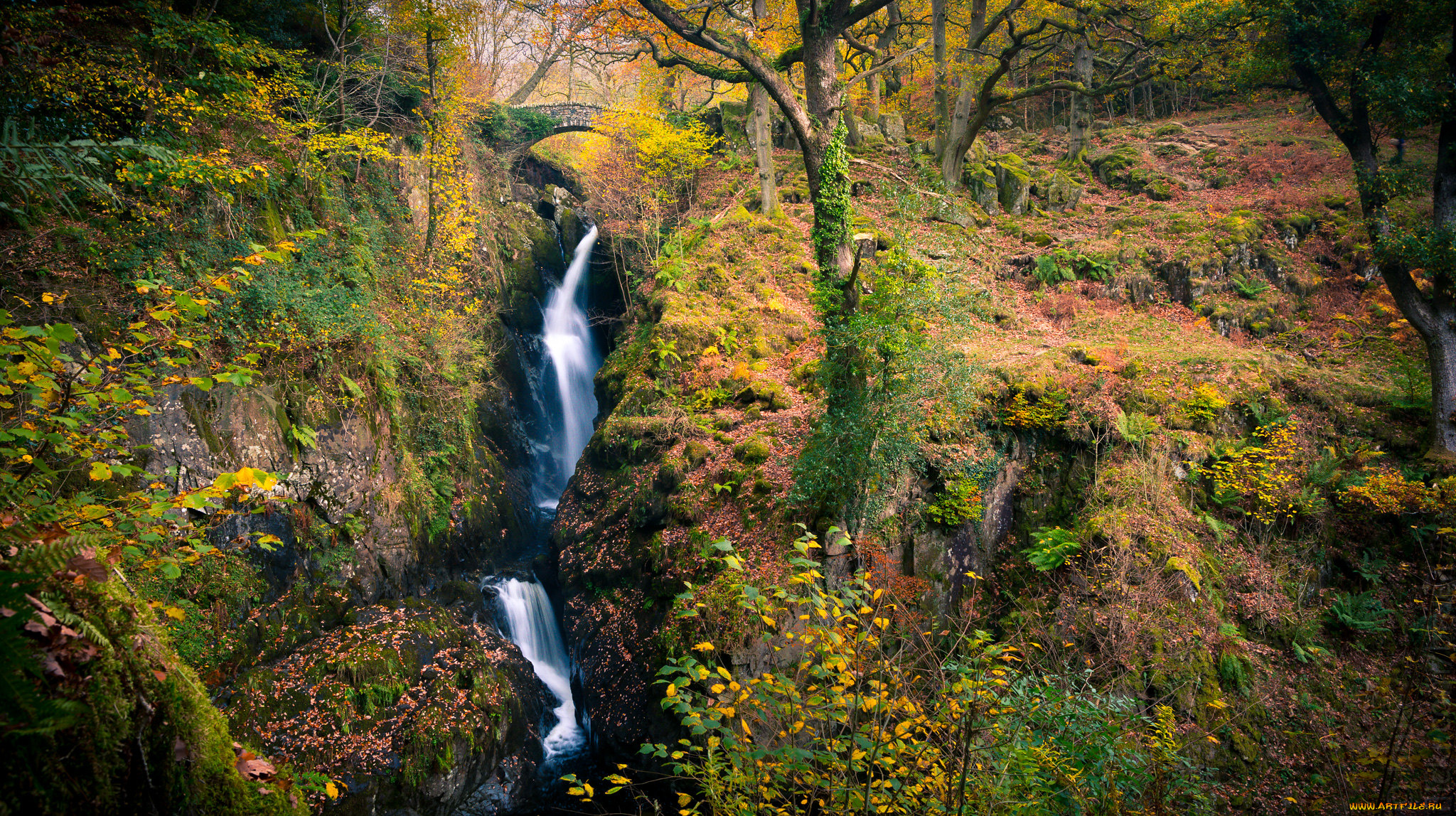 природа, водопады, простор