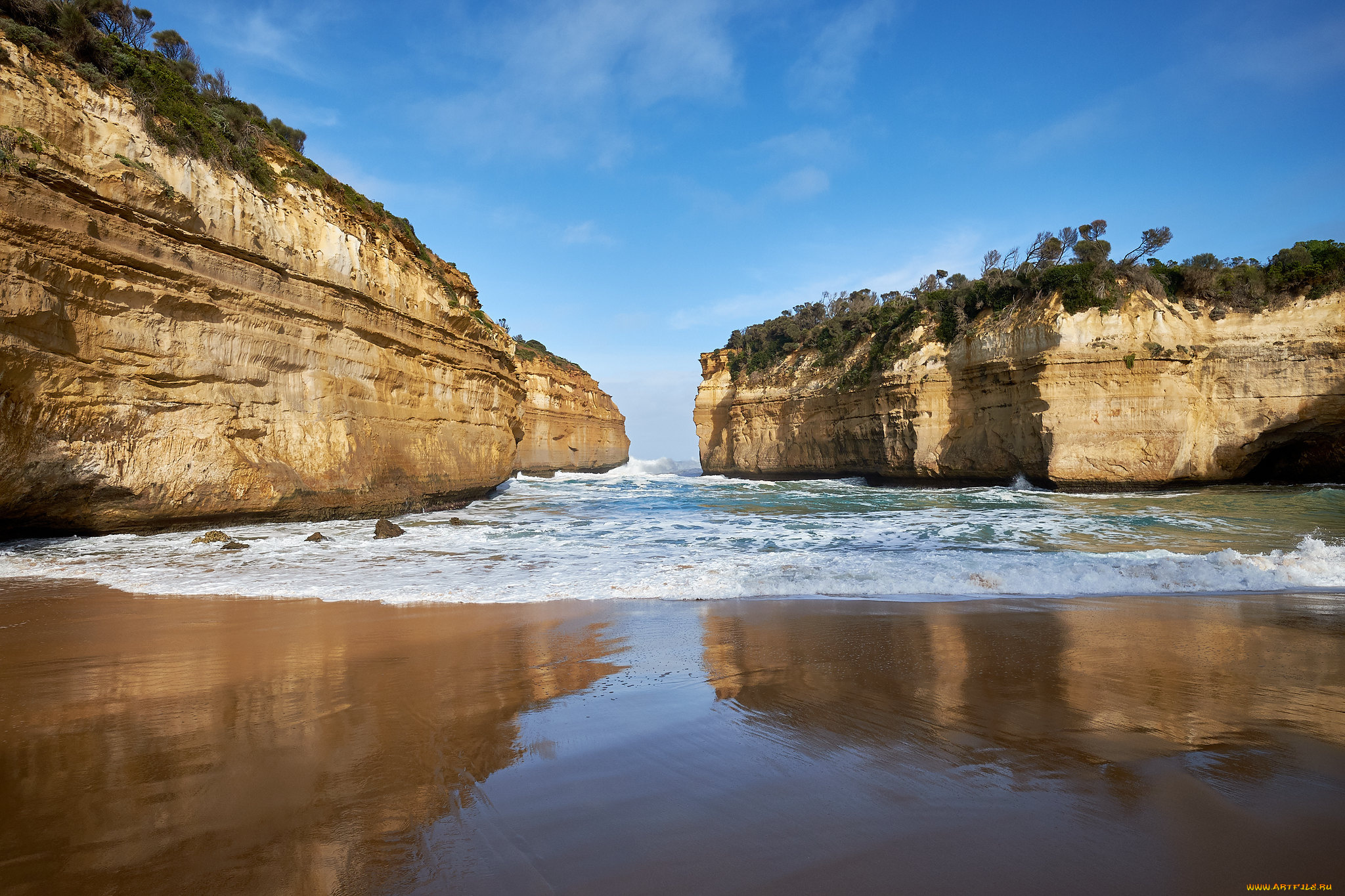 природа, побережье, простор