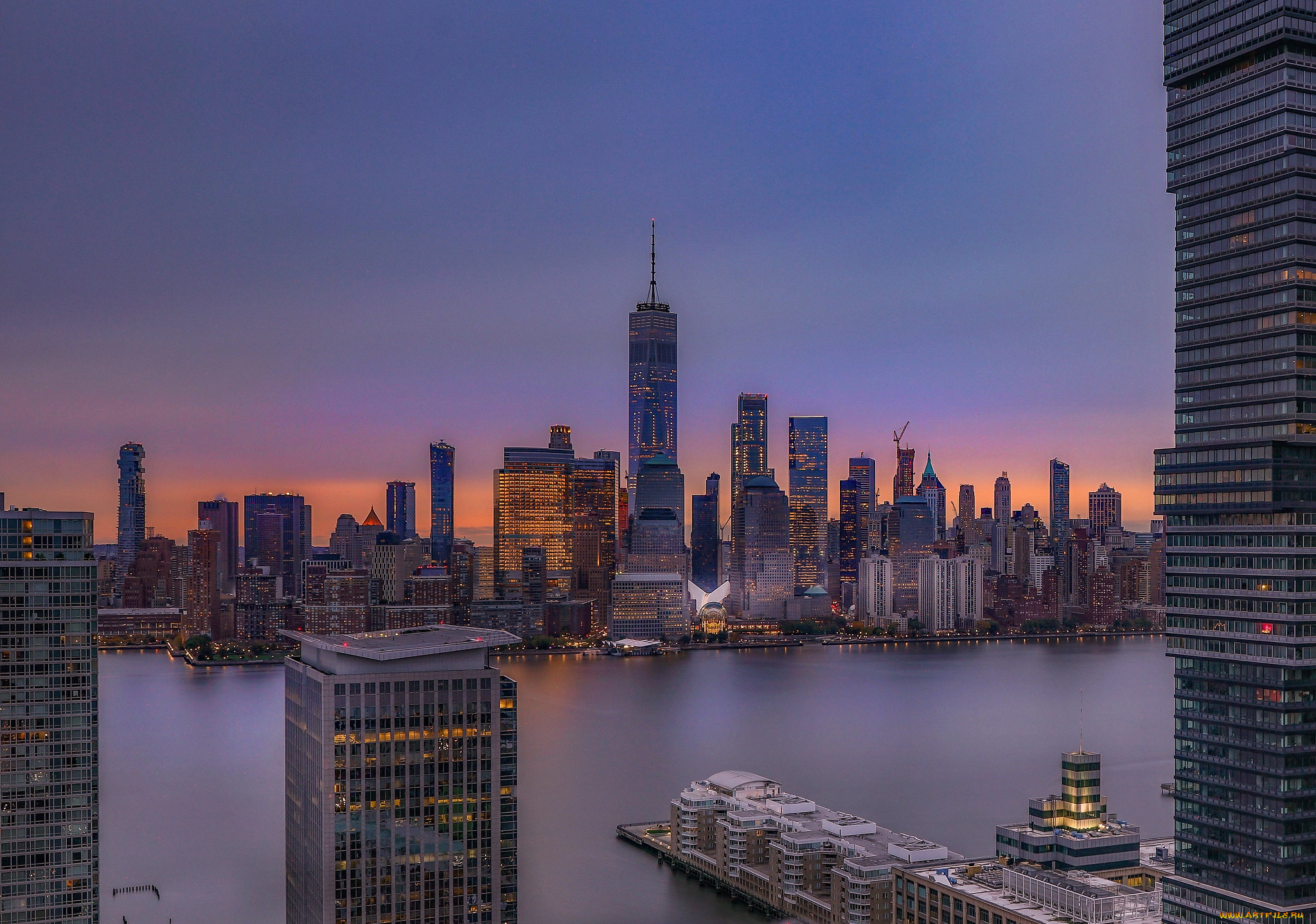 города, -, панорамы, простор