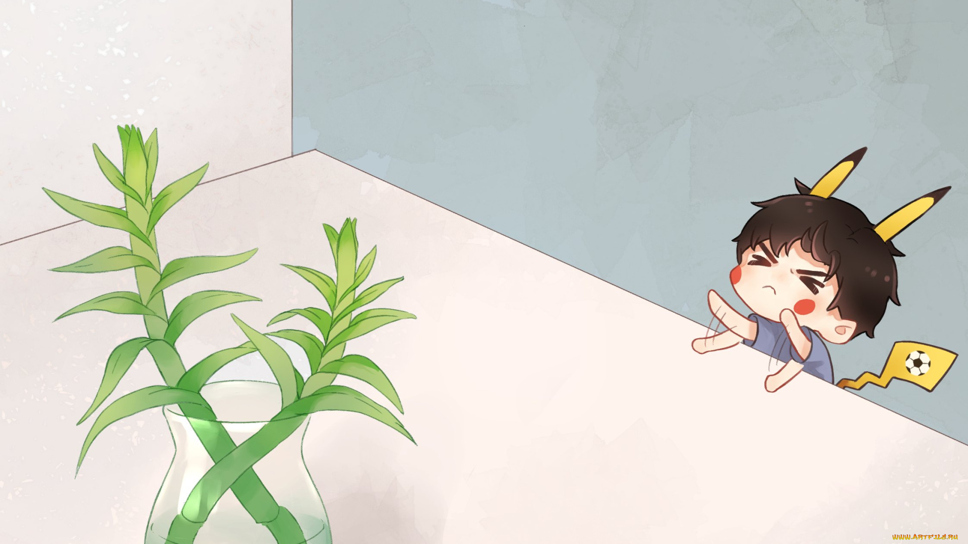 аниме, pokemon, ван, хаосюань, wang, hao, xuan