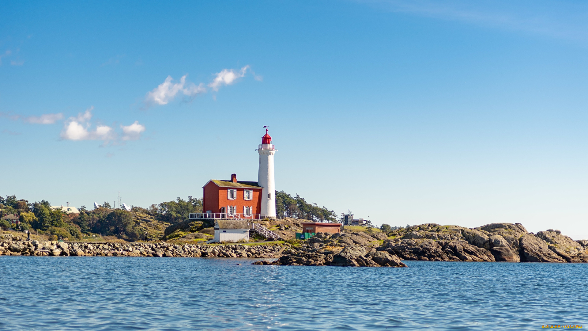 fisgard, lighthouse, canada, природа, маяки, fisgard, lighthouse