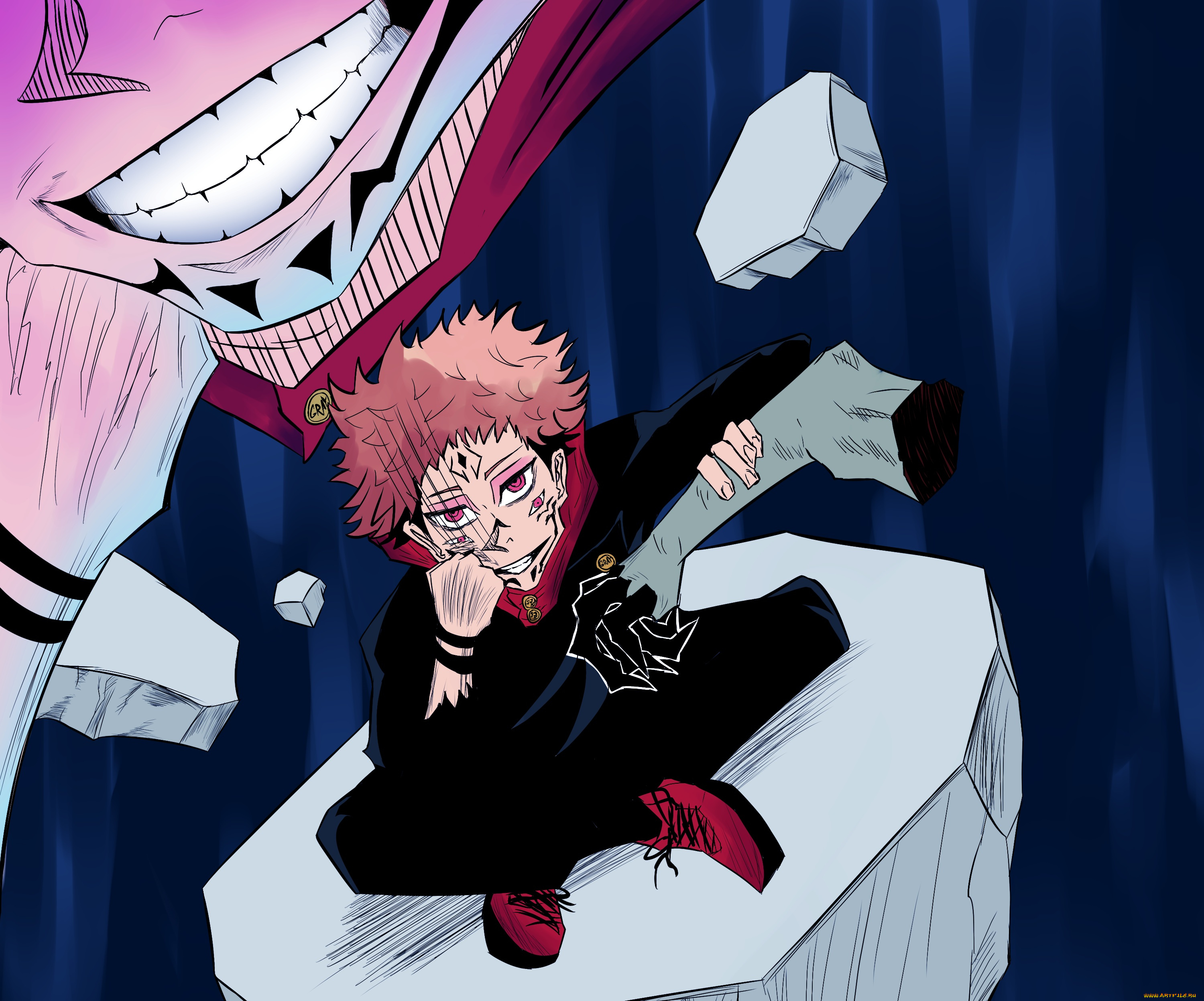 jujutsu, kaisen, аниме, магическая, битва