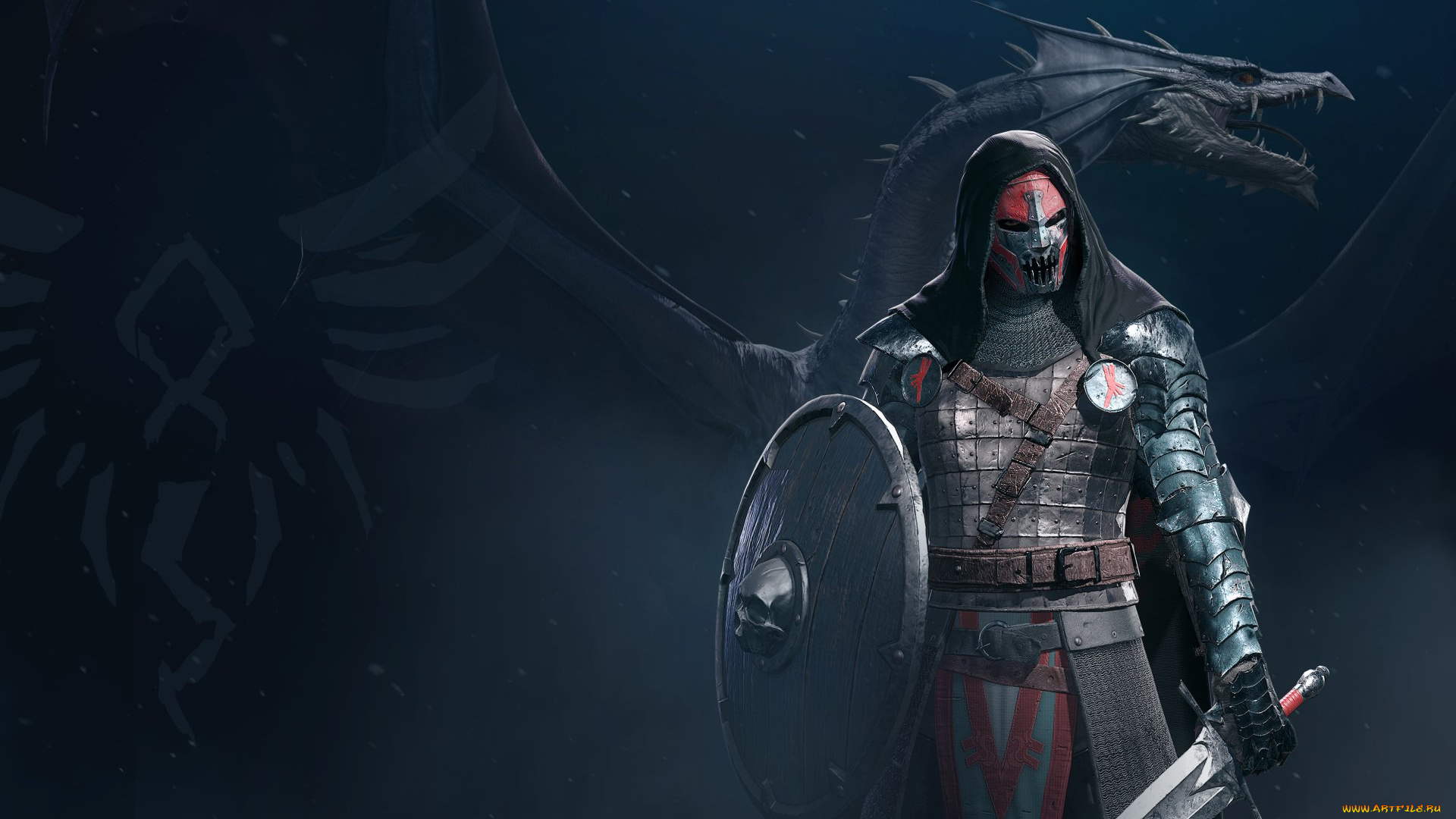 видео, игры, century, , age, of, ashes, дракон, воин, щит, меч