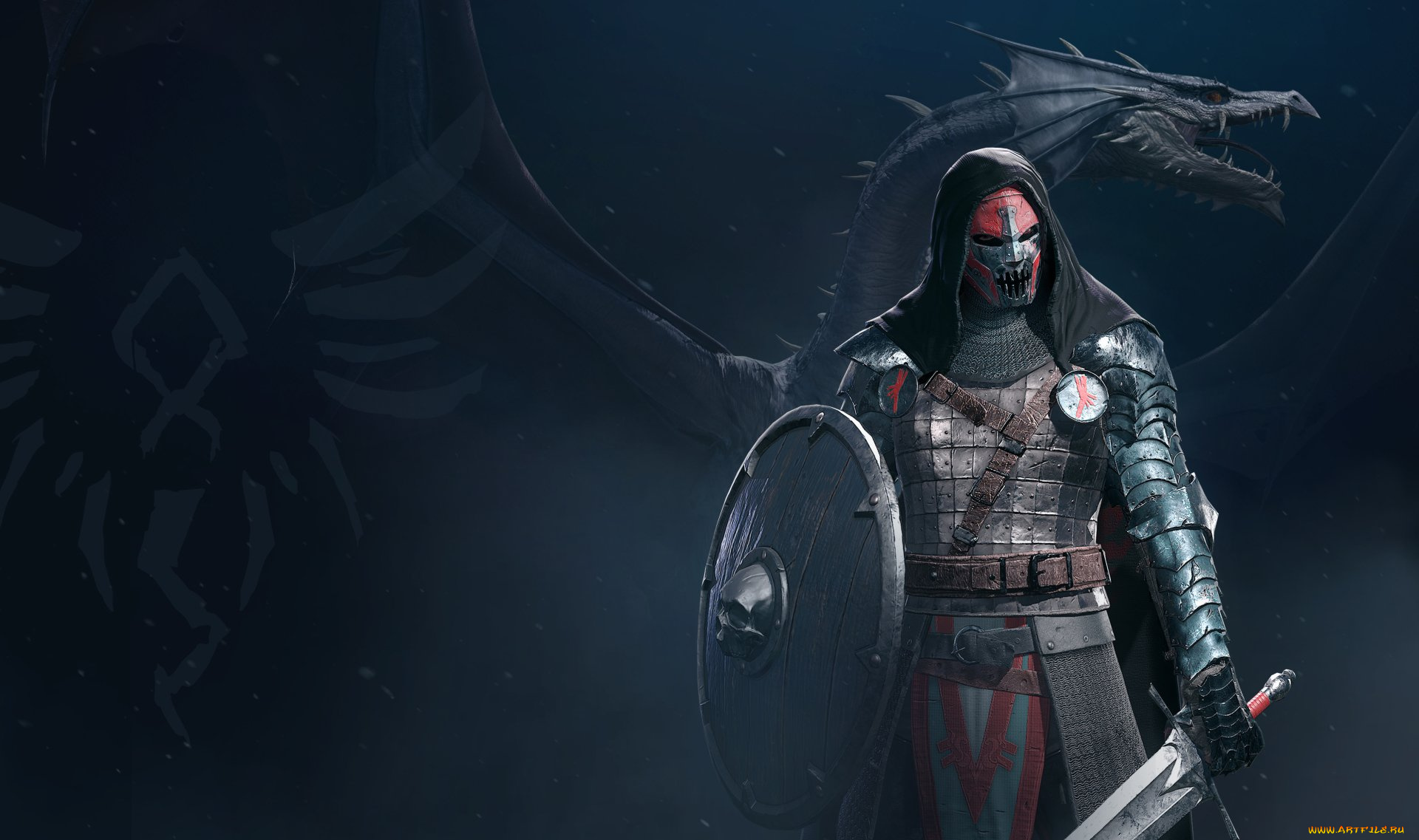 видео, игры, century, , age, of, ashes, дракон, воин, щит, меч