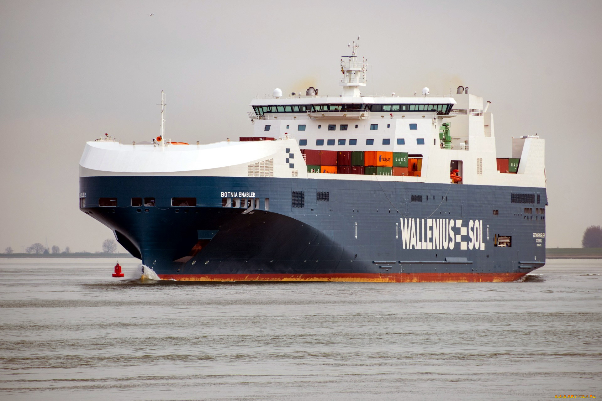 корабли, грузовые, суда, контейнеровоз