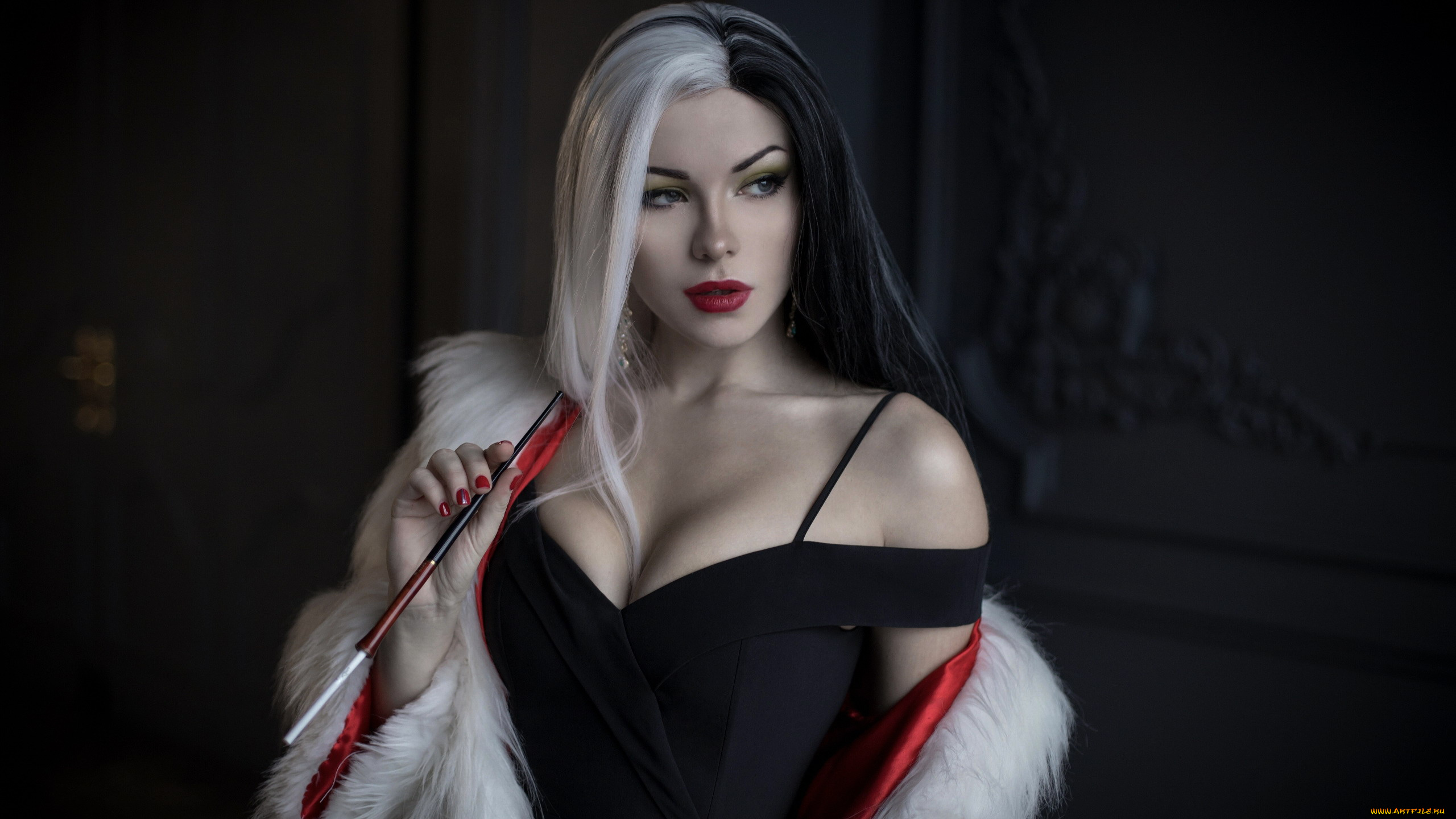 ирина, мейер, девушки, cosplay, cruella, devil, 101, dalmatians