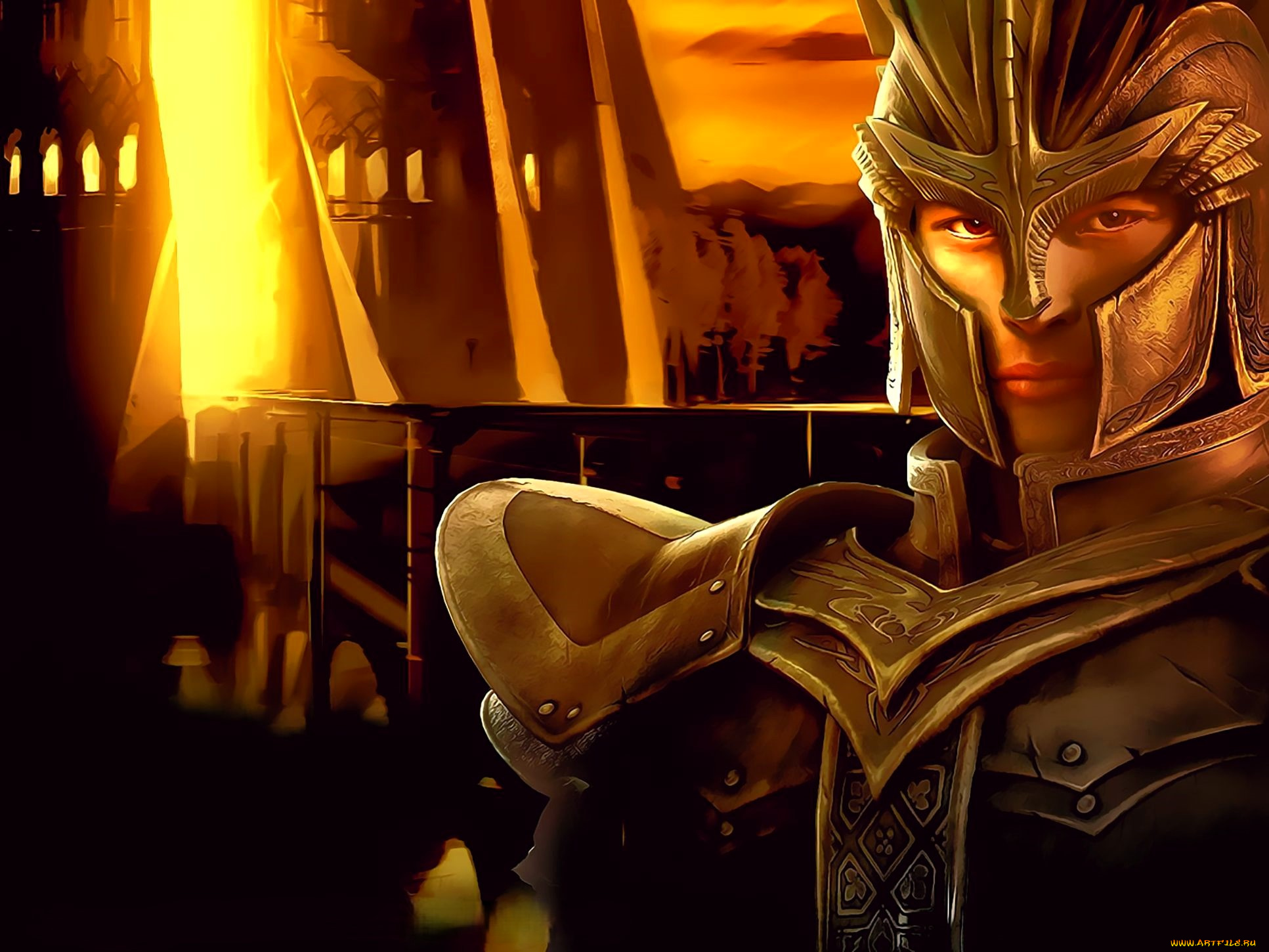 видео, игры, guild, wars, рыцарь, латы, доспехи, замок