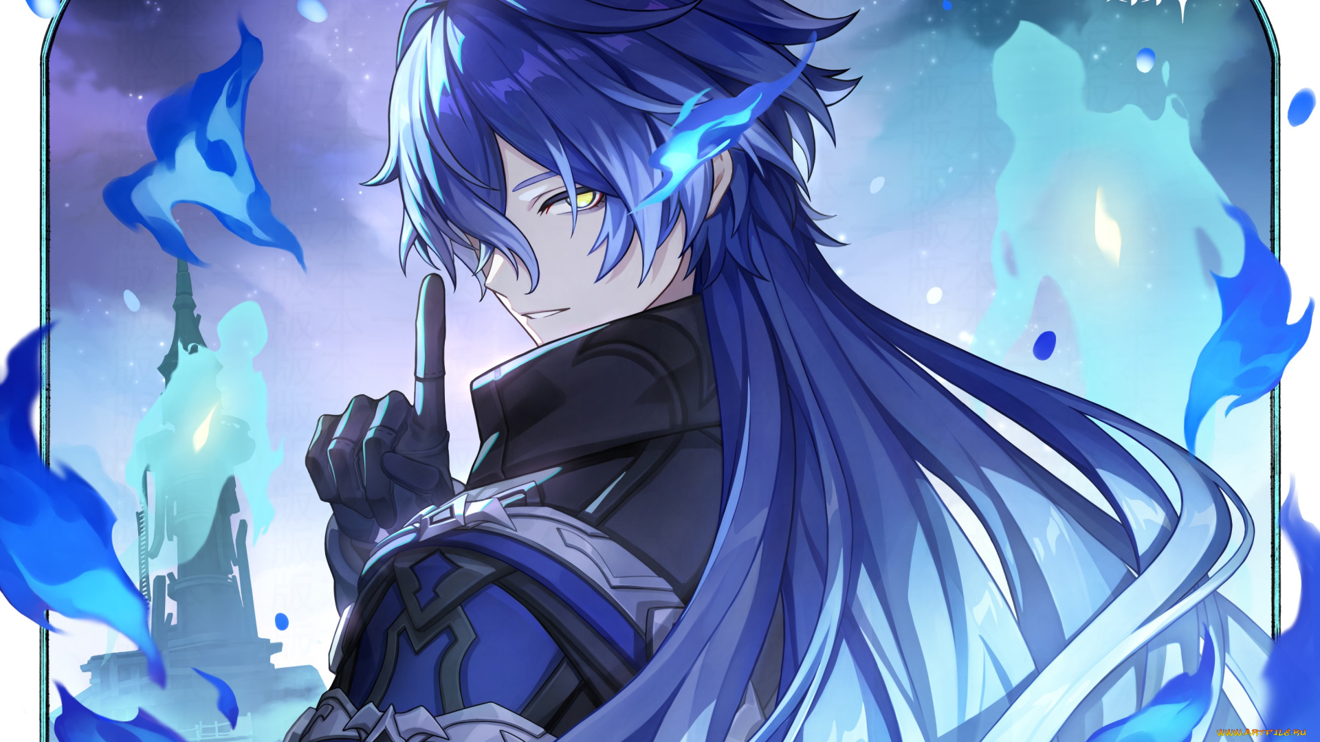 аниме, genshin, impact, парень