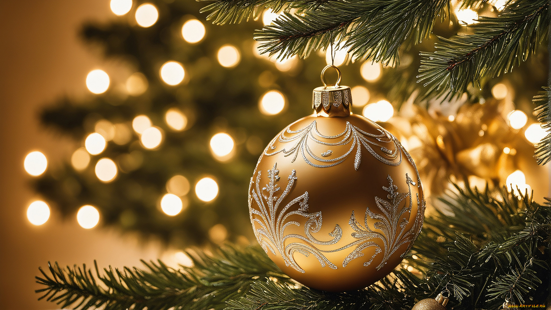 праздничные, шары, новогодняя