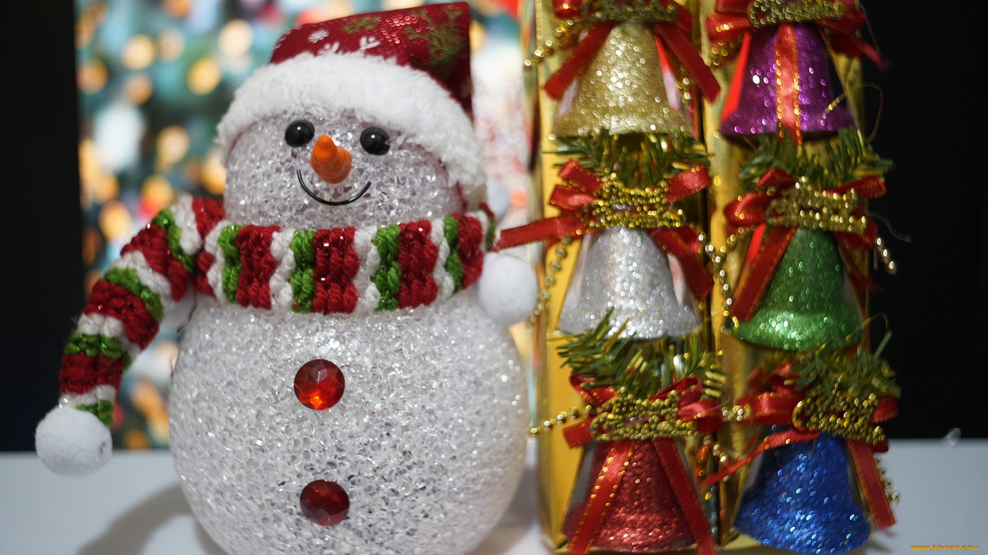 праздничные, снеговики, новогодняя
