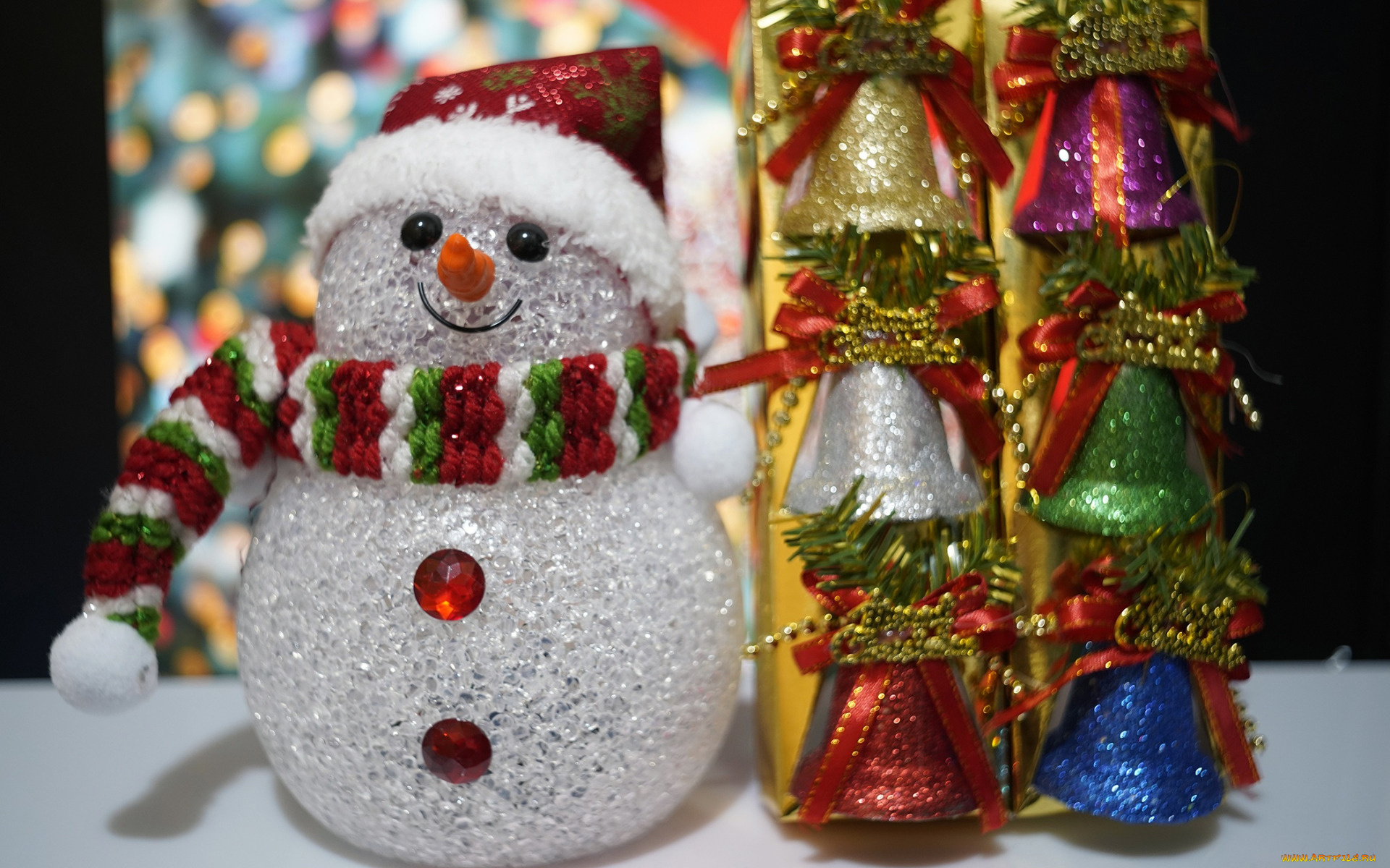 праздничные, снеговики, новогодняя