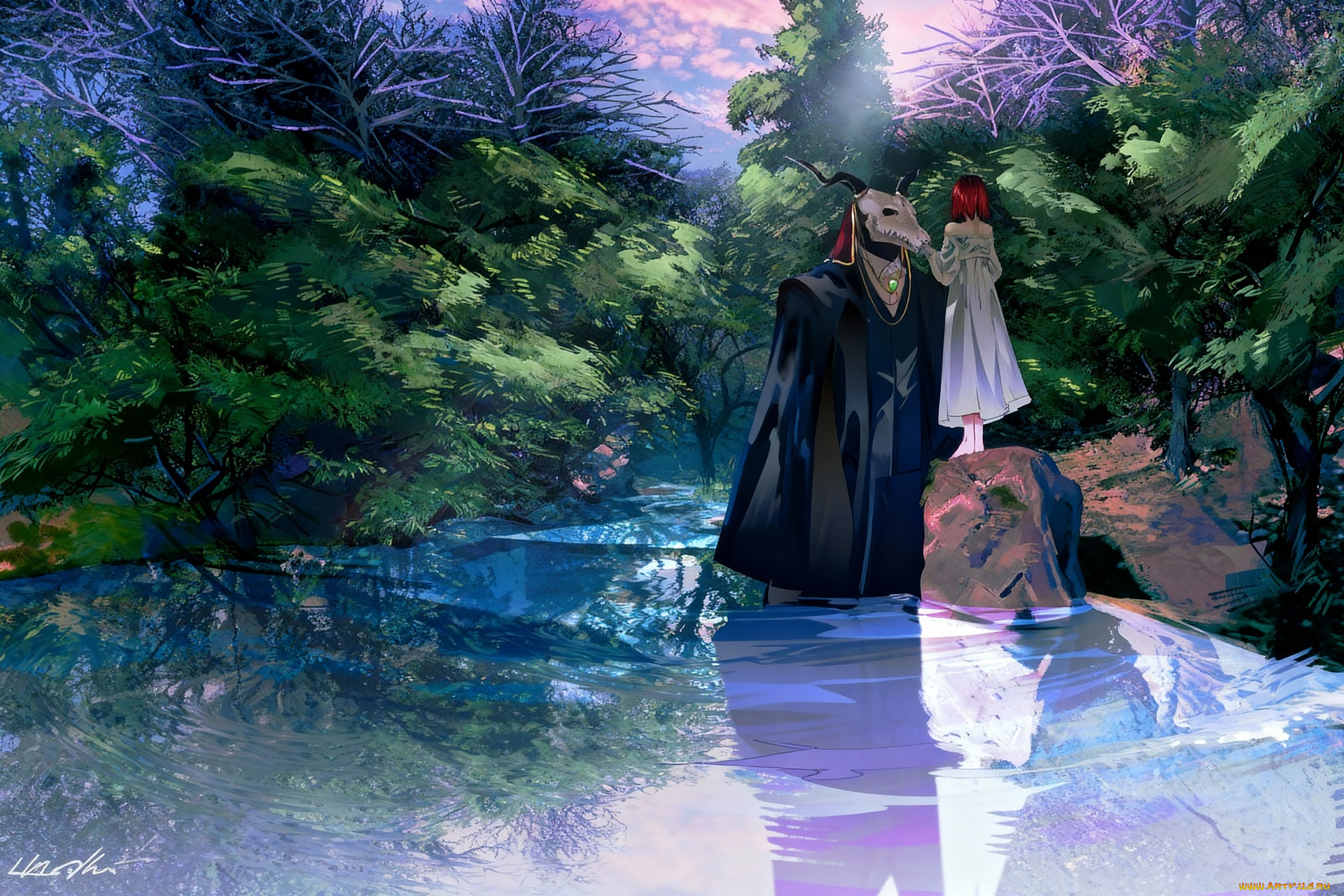 аниме, mahou, tsukai, no, yome, невеста, чародея