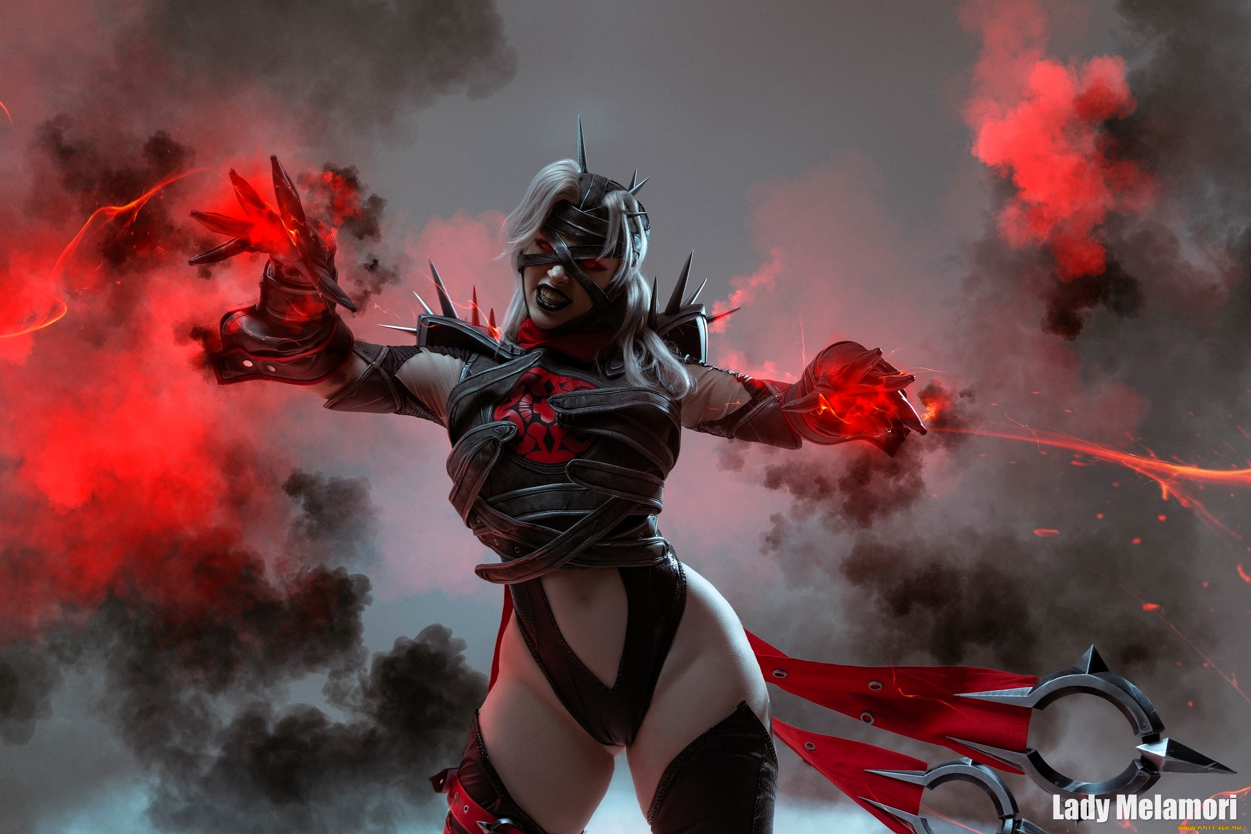 девушки, мария, давыдова, , lady, melamori, образ, косплей, наряд, костюм, магия, дым