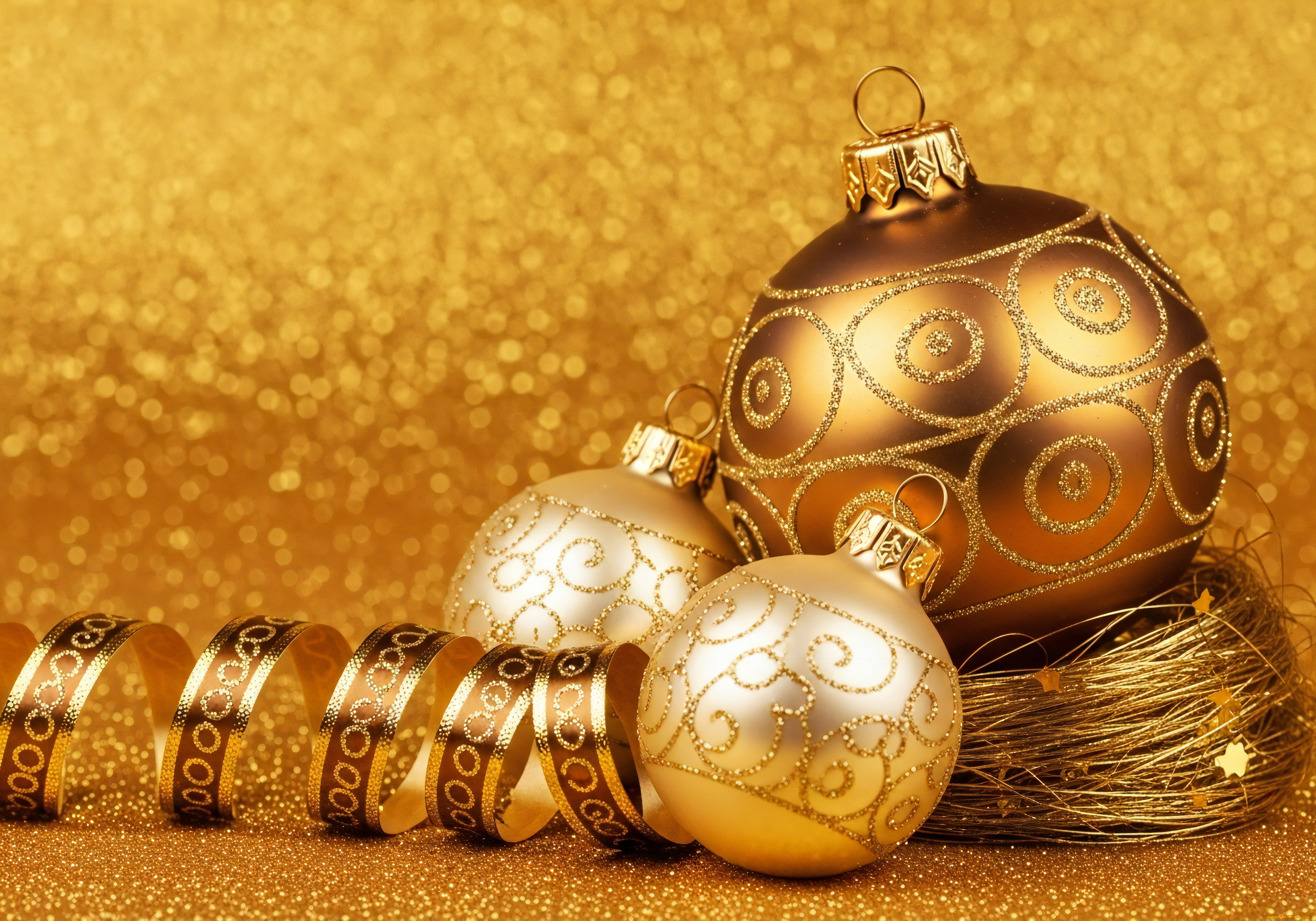 праздничные, шары, новогодняя