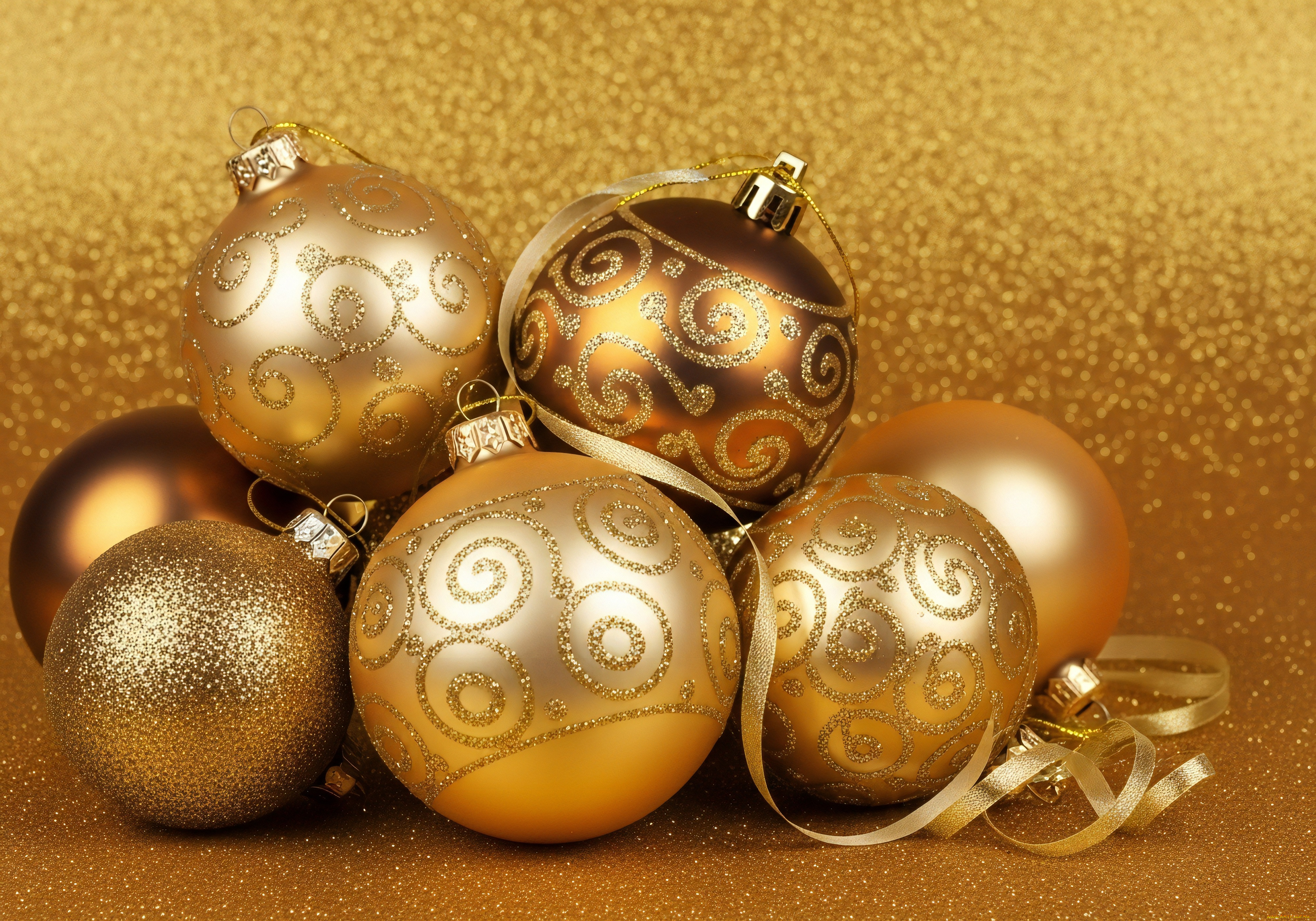 праздничные, шары, новогодняя