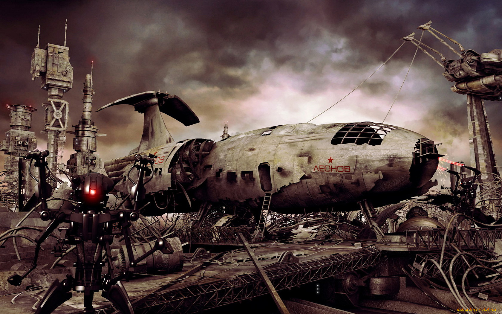 фэнтези, роботы, киборги, механизмы