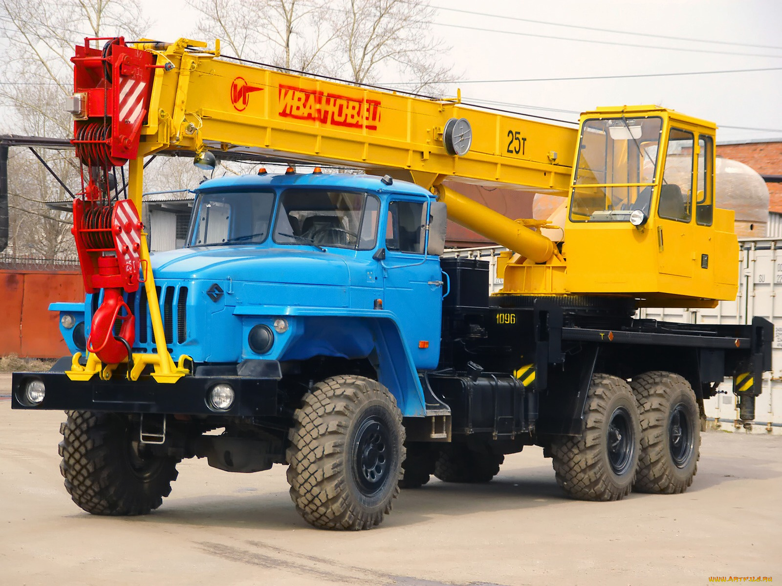 урал, 4320, автомобили, ивановец, автокран