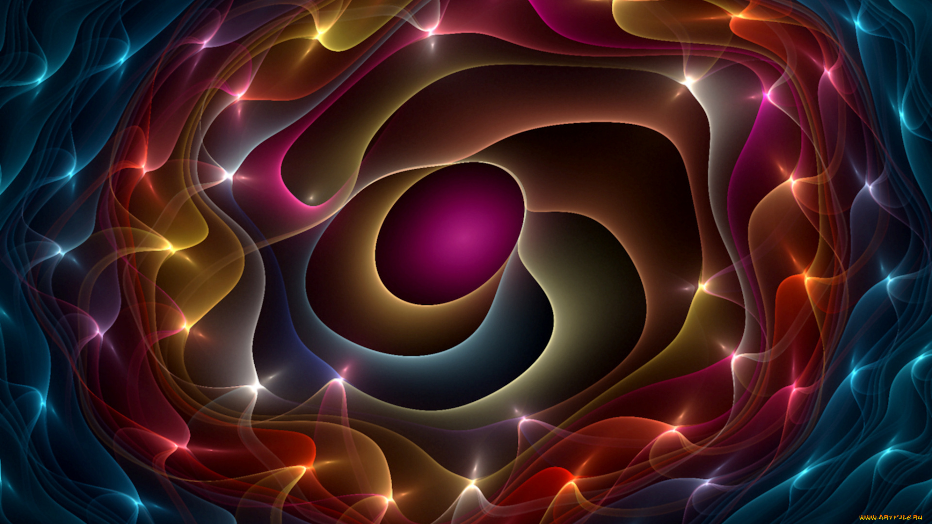 3д, графика, fractal, фракталы, фон, узор, фрактал