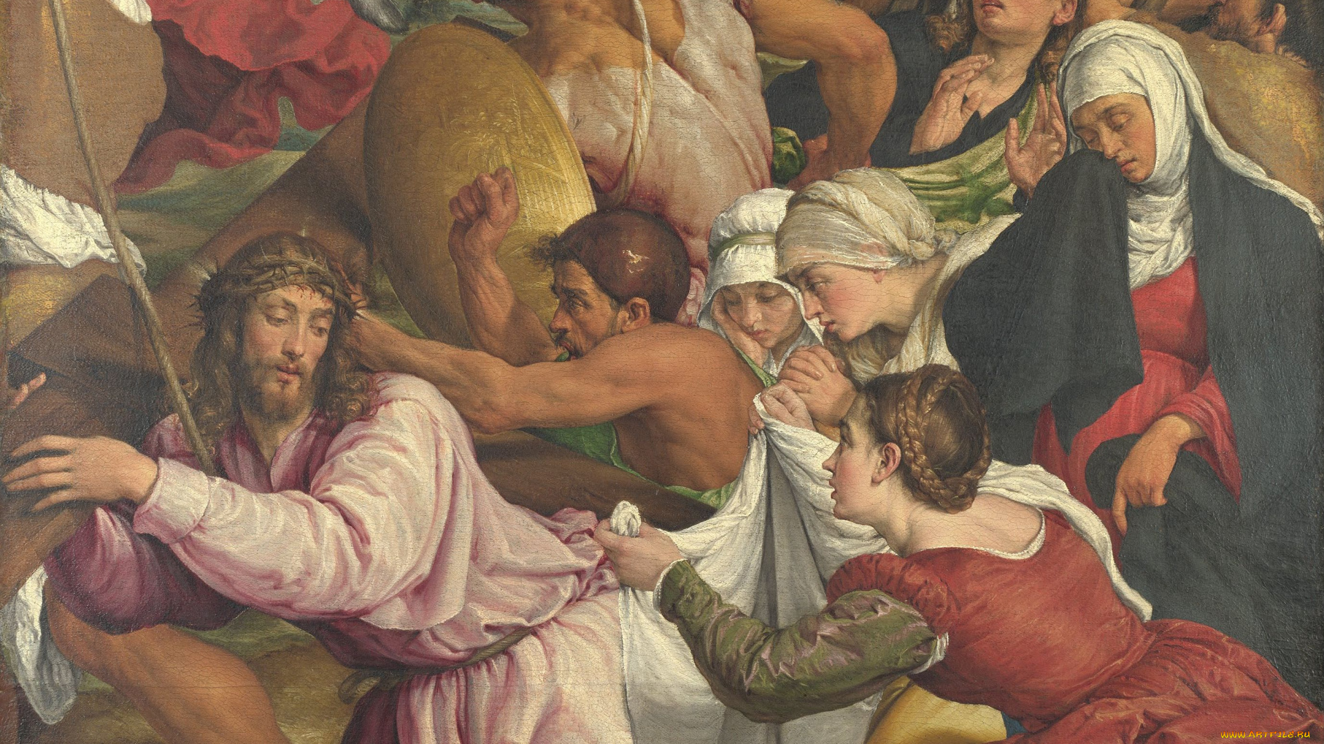 jacopo, bassano, the, way, to, calvary, рисованные, путь, на, голгофу