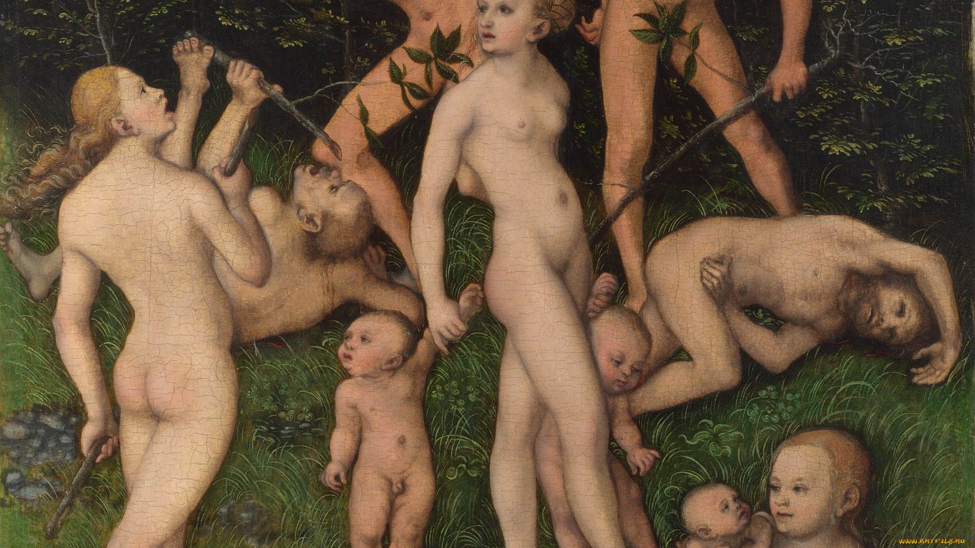 lucas, cranach, the, elder, close, of, silver, age, рисованные, люди