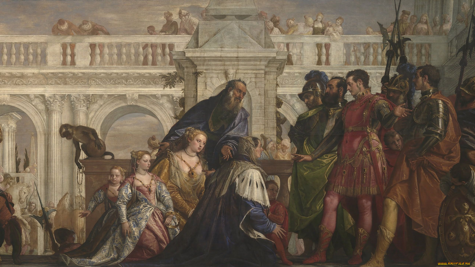 paolo, veronese, the, family, of, darius, before, alexander, рисованные
