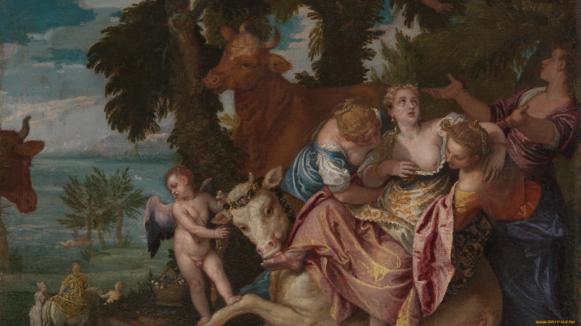 paolo, veronese, the, rape, of, europa, рисованные