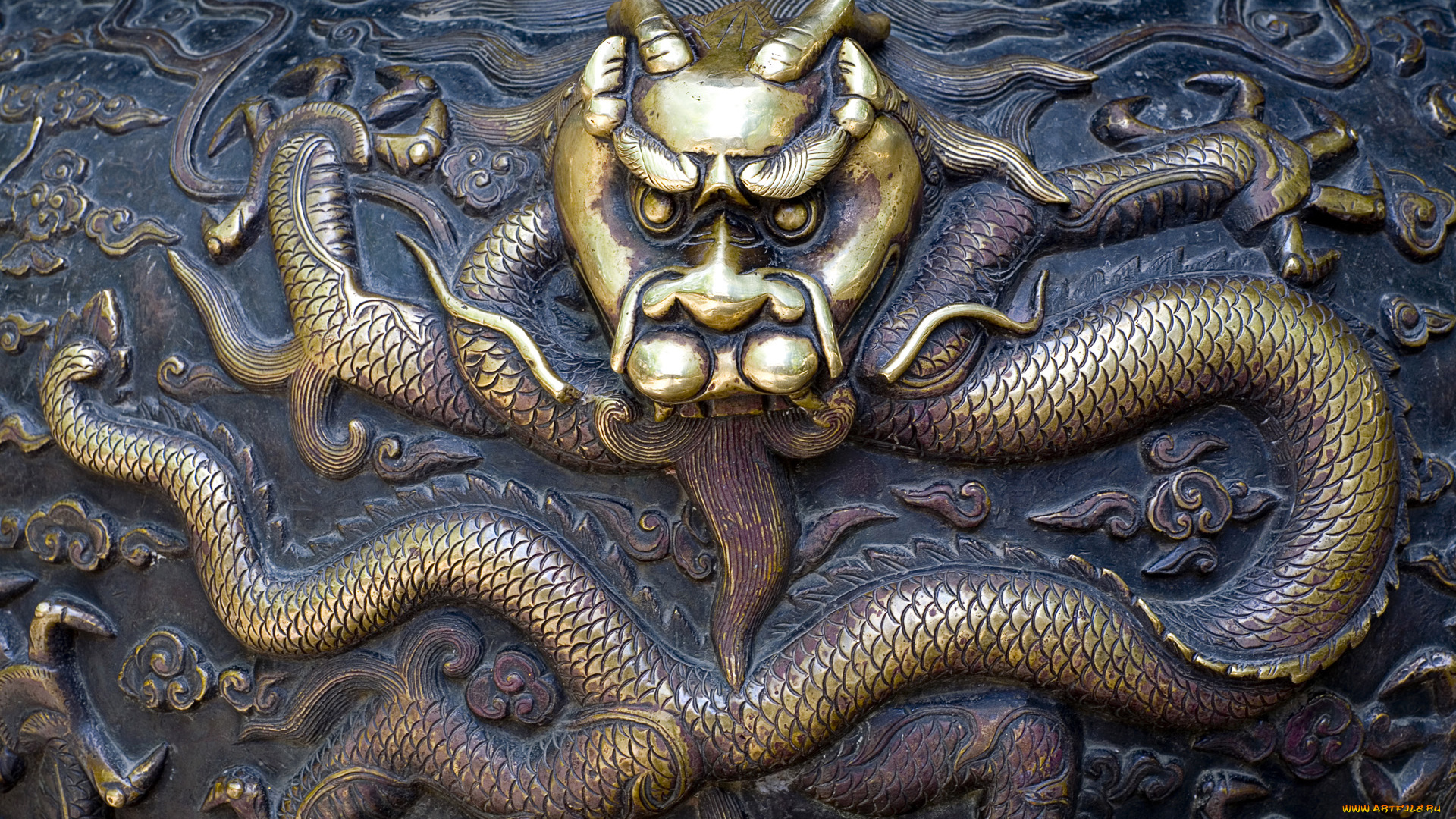 разное, рельефы, статуи, музейные, экспонаты, дракон