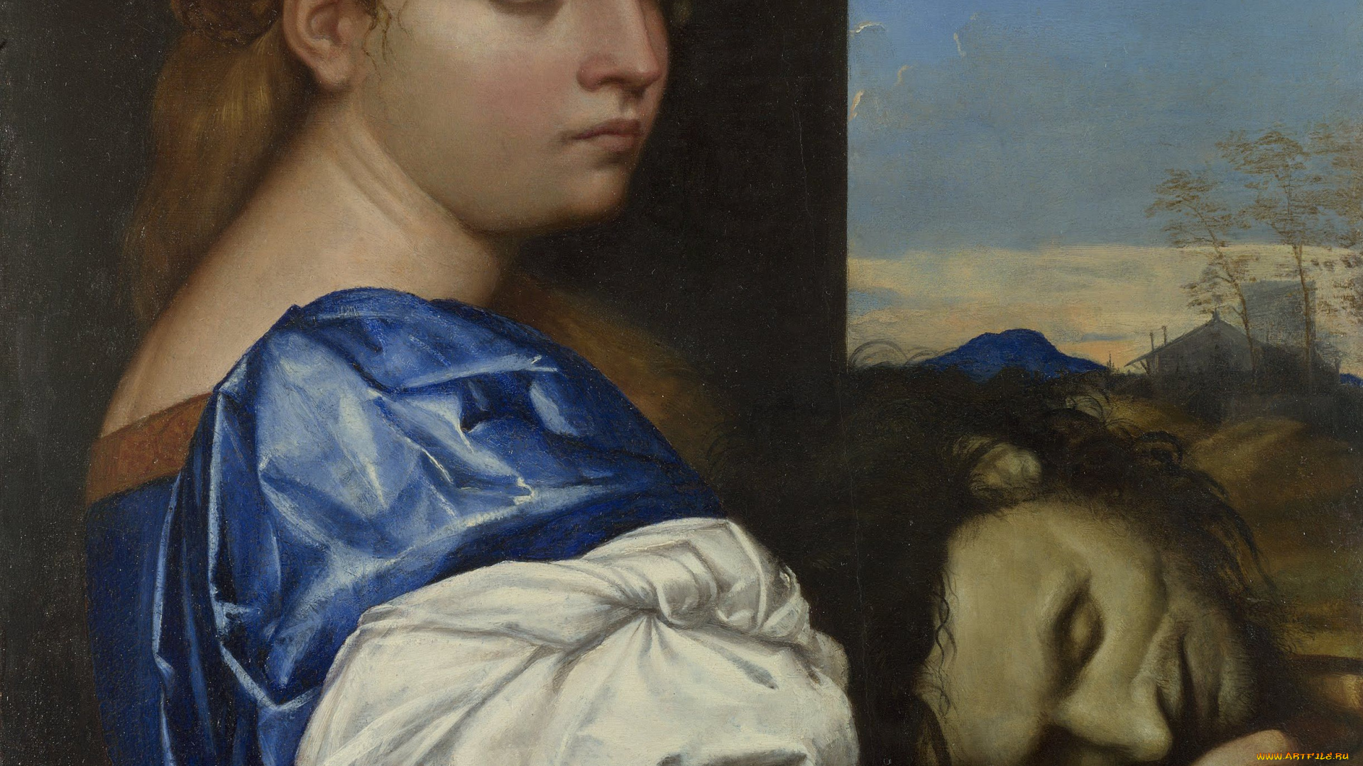 sebastiano, del, piombo, the, daughter, of, herodias, рисованные, голова, девушка