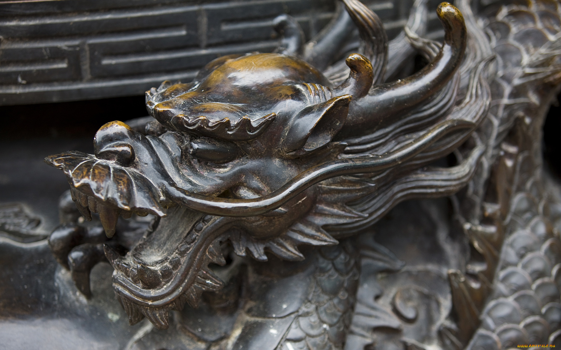 разное, рельефы, статуи, музейные, экспонаты, дракон