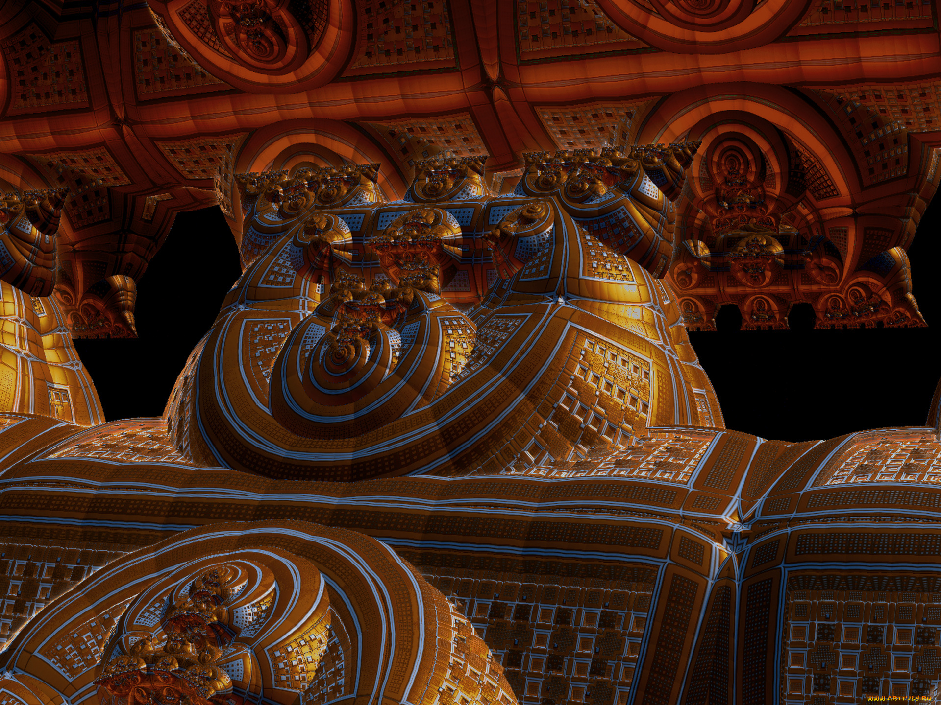 3д, графика, fractal, фракталы, абстракция, фон, узор