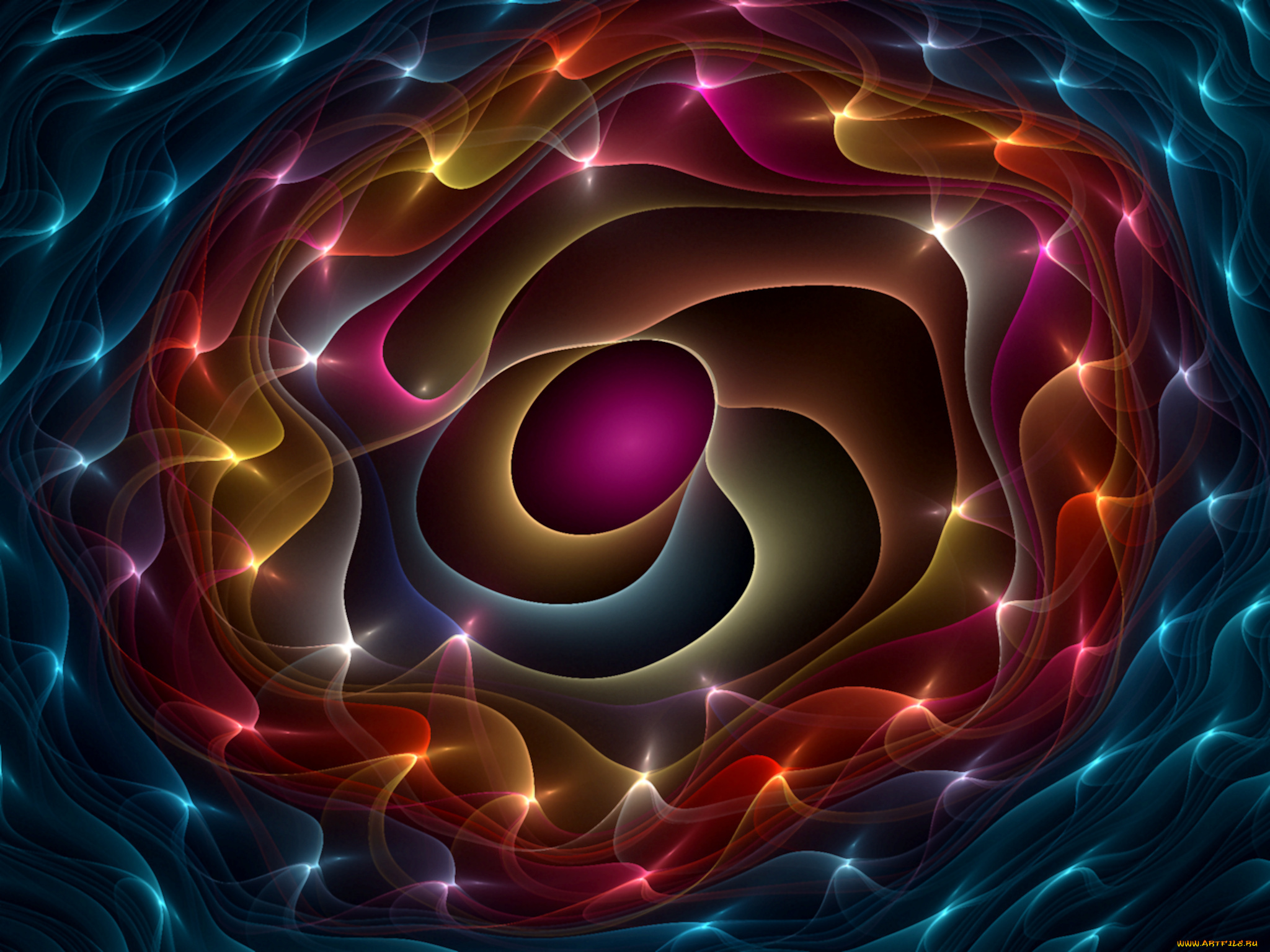 3д, графика, fractal, фракталы, фон, узор, фрактал