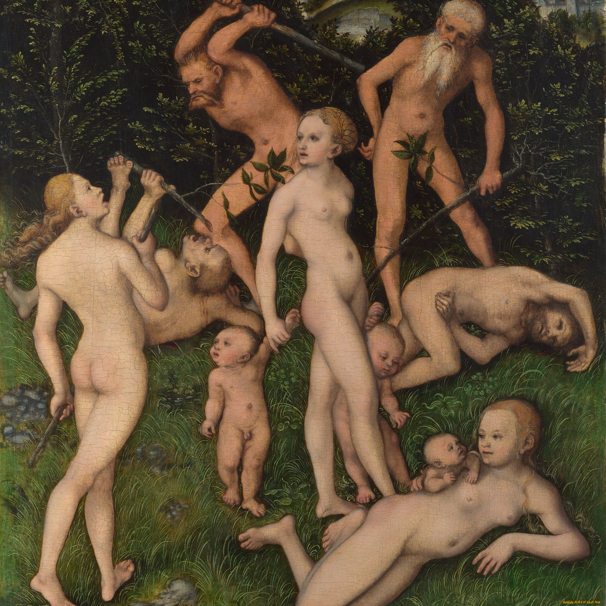 lucas, cranach, the, elder, close, of, silver, age, рисованные, люди
